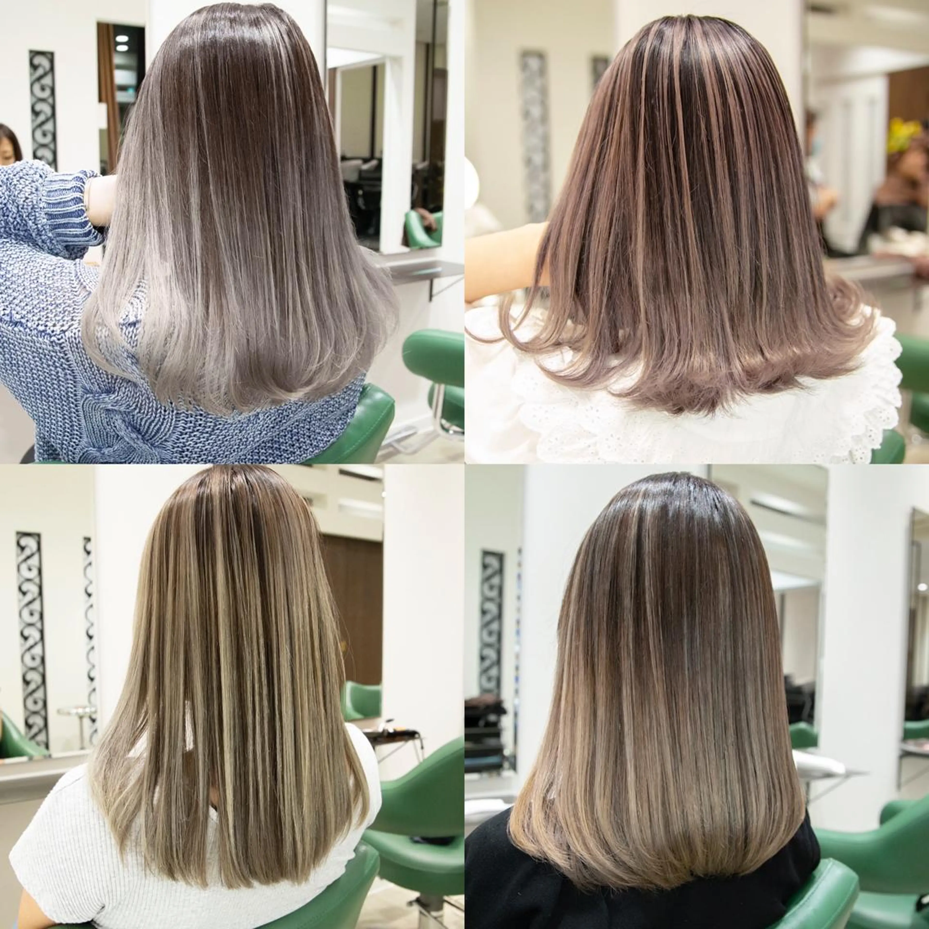 ミディアム カラー ヘアカラー Re:ta Hair 飯田淳平のヘアスタイル