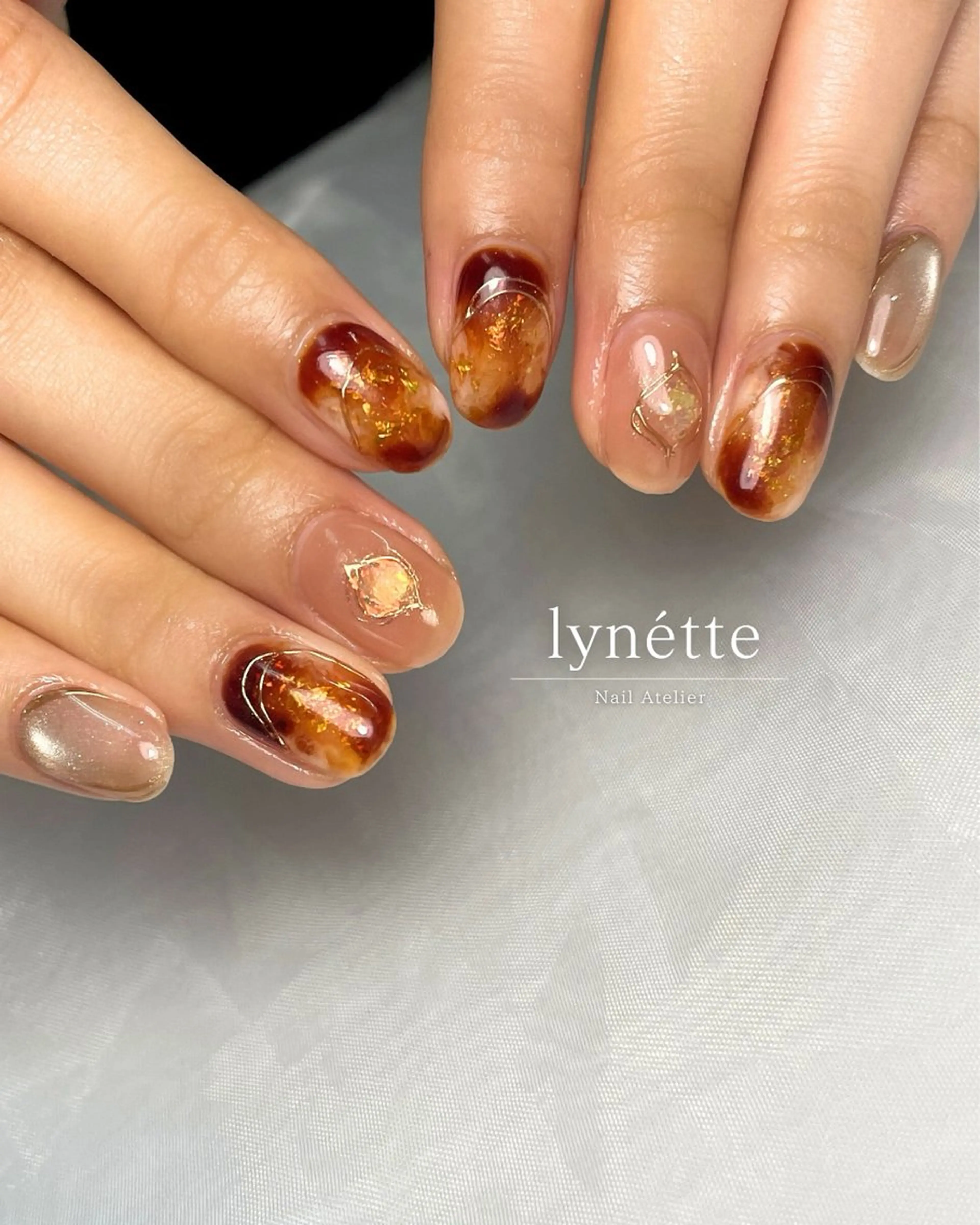 ネイル ニュアンスネイル lynétte 那覇ネイルサロンのネイルデザイン