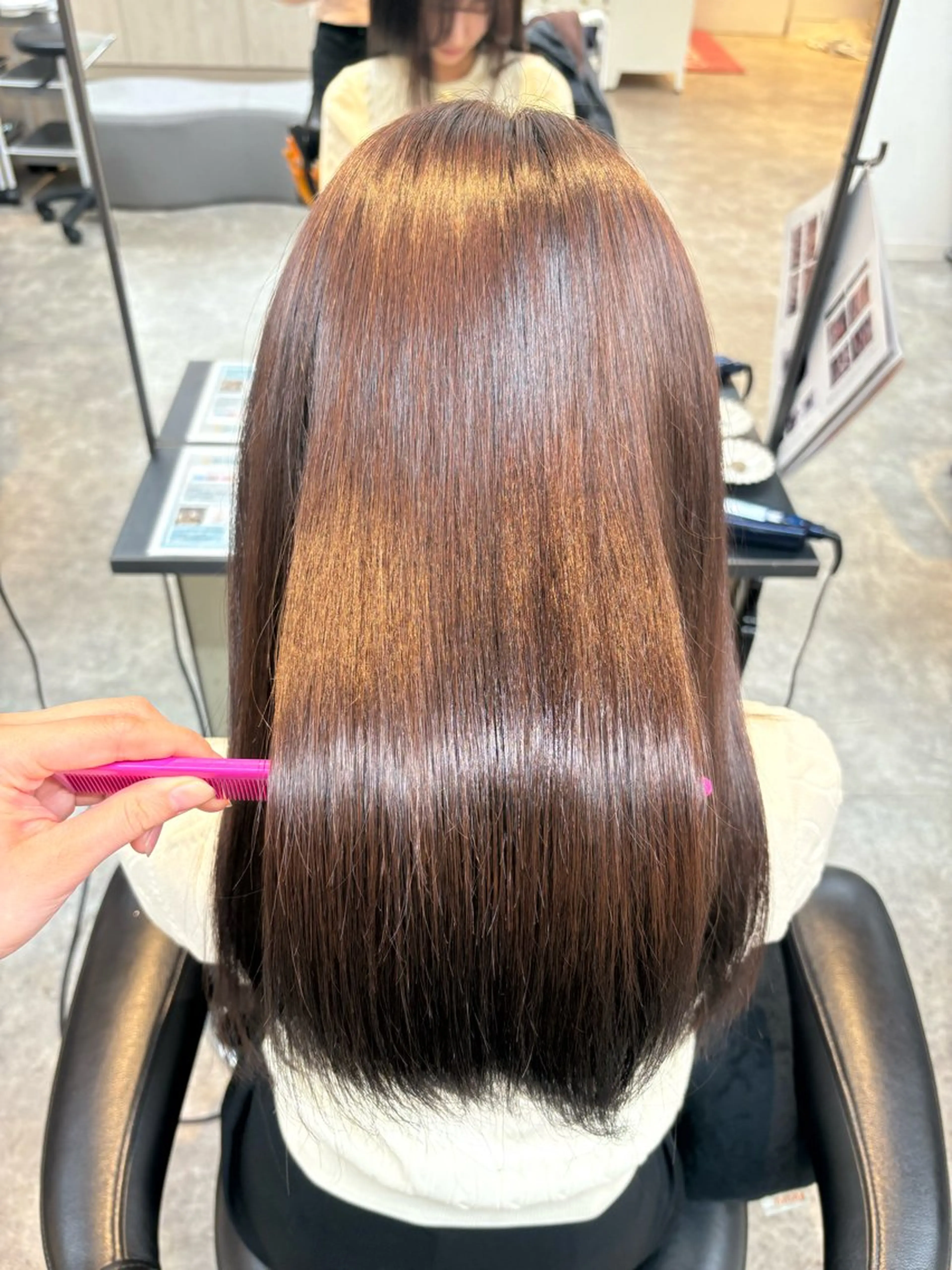 セミロング カラー 札幌艶髪/透明感 カラー🍓さつき🍓のヘアスタイル