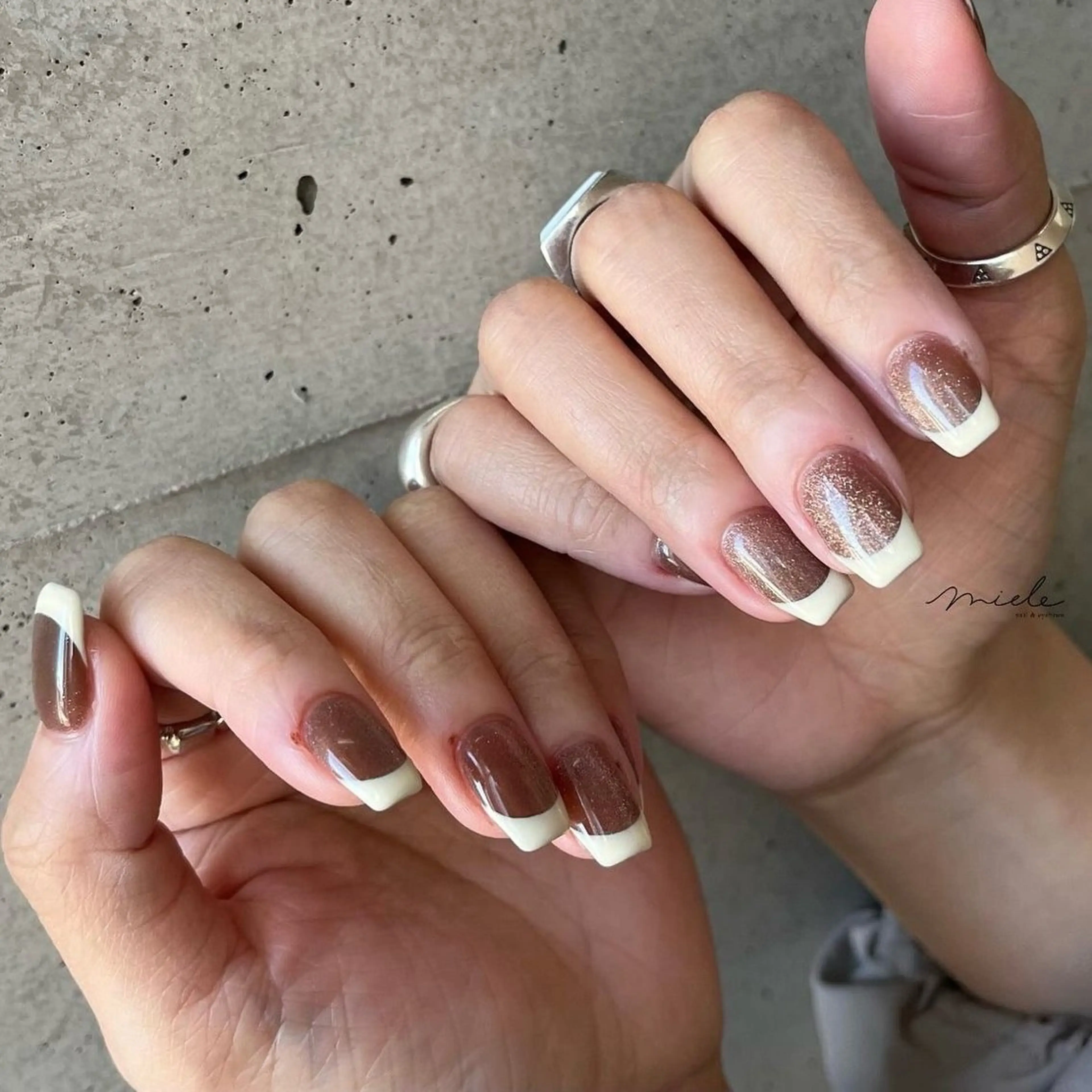 ネイル ハンドネイル miele【ミエレ】 シンプル一癖のネイルデザイン