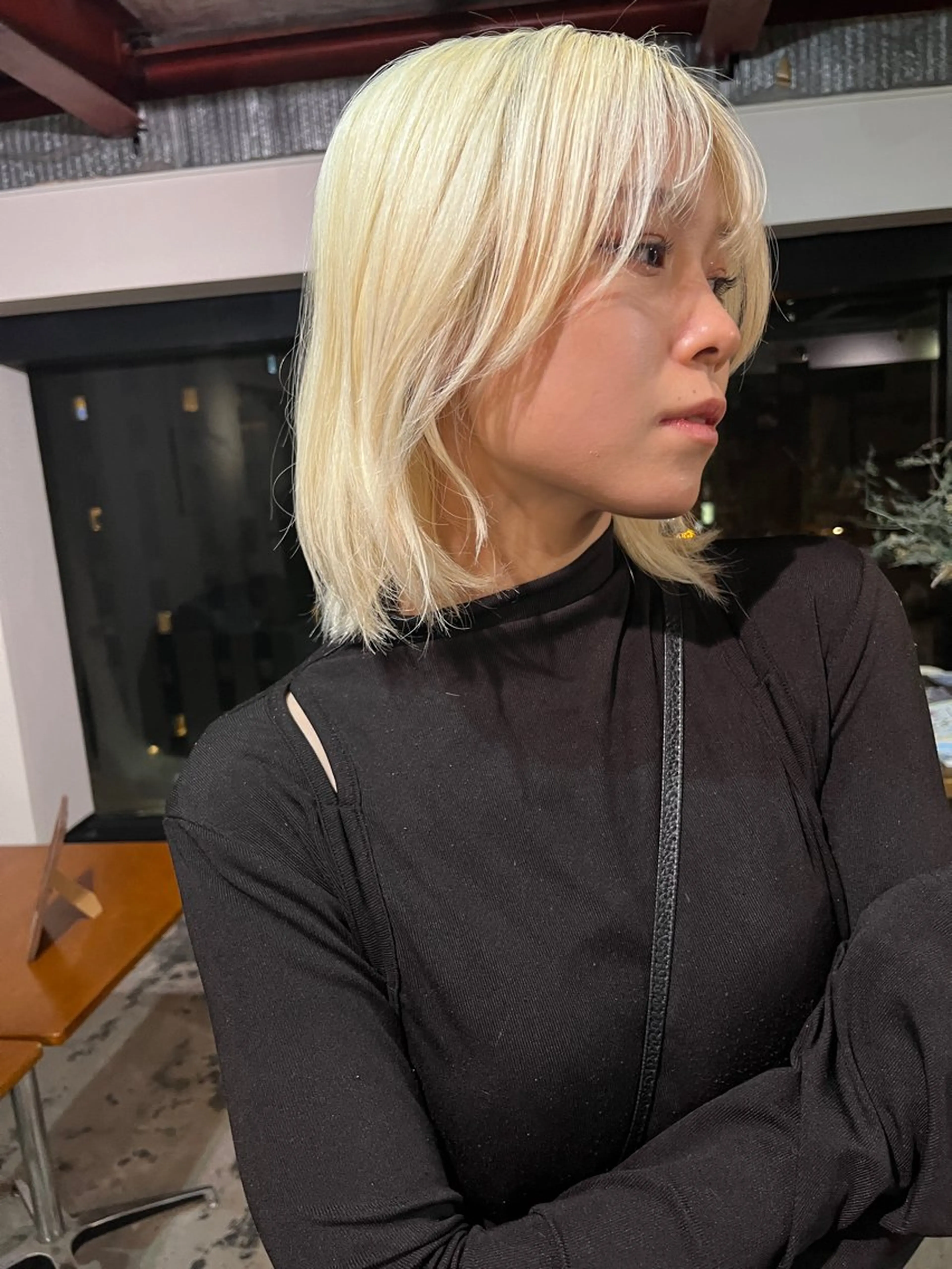 ミディアム カラー ヘアアレンジ ダブルカラー/ 透明感/SHISEIのヘアスタイル