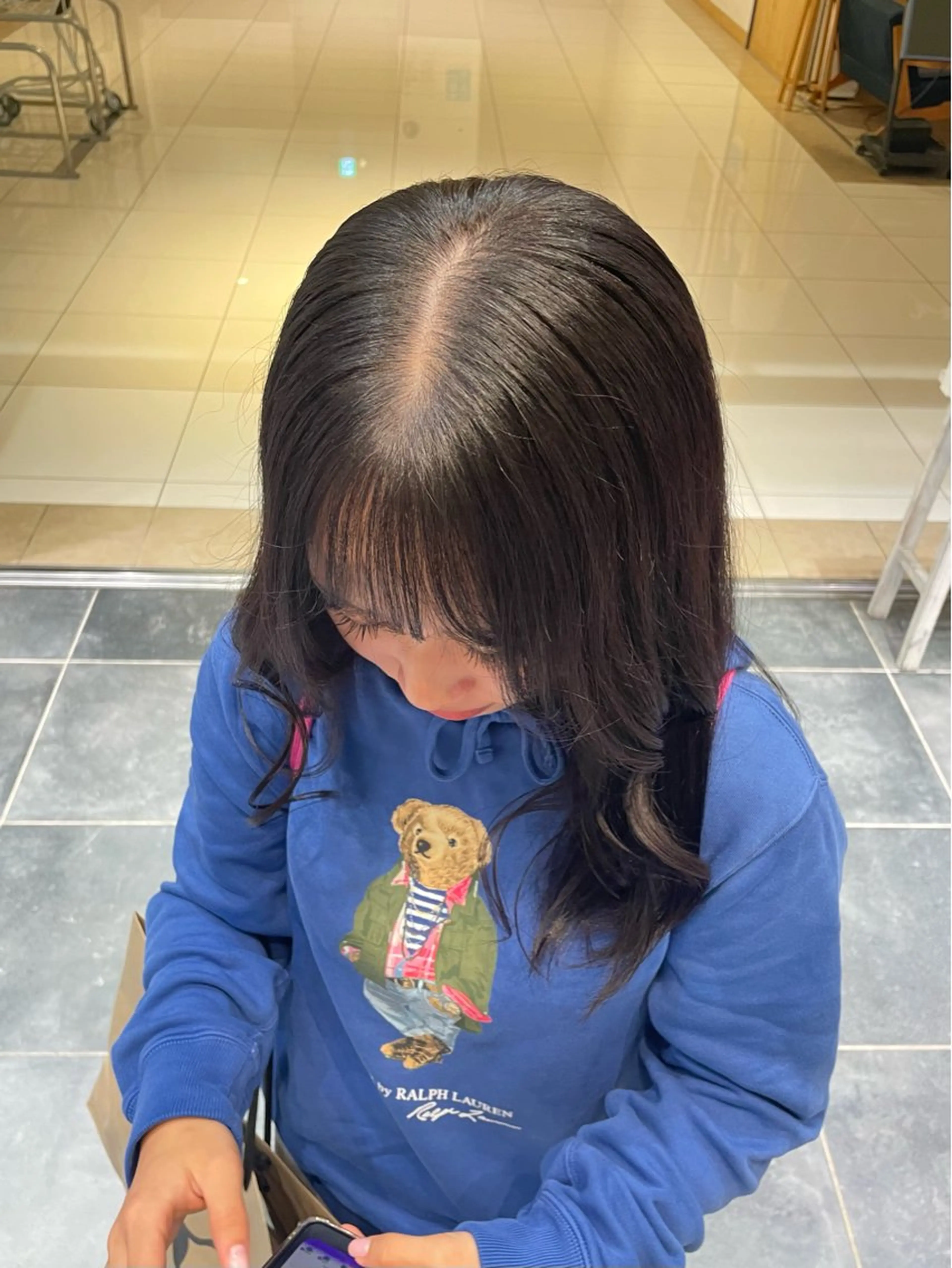 カラー 黒髪 透明感カラー ラベンダーカラー ヘアカラー 自然と惹かれる🪷 艶カラー/茉優♩のヘアスタイル