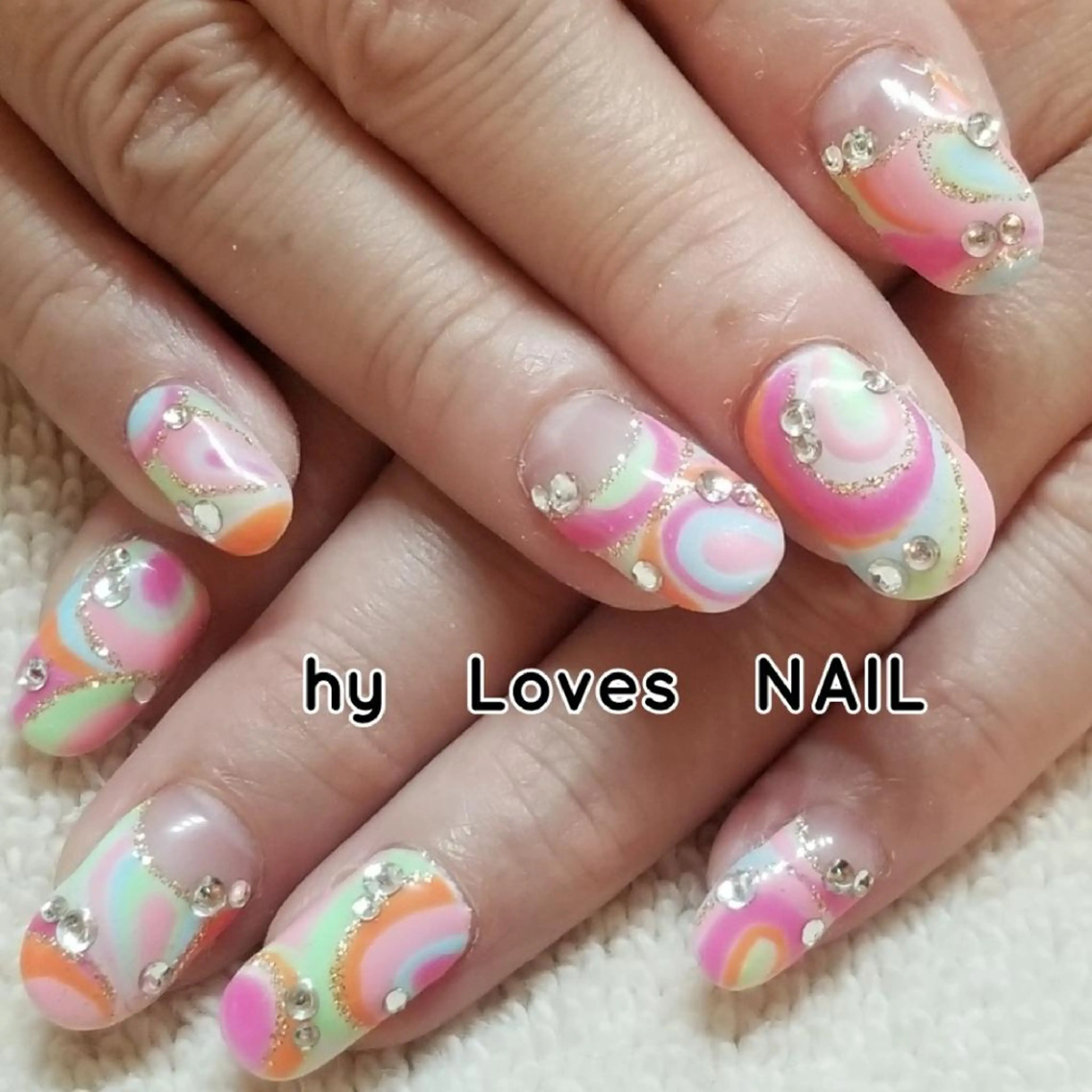 ネイル ゴールド ハンドネイル よしだ ひろきのネイルデザイン