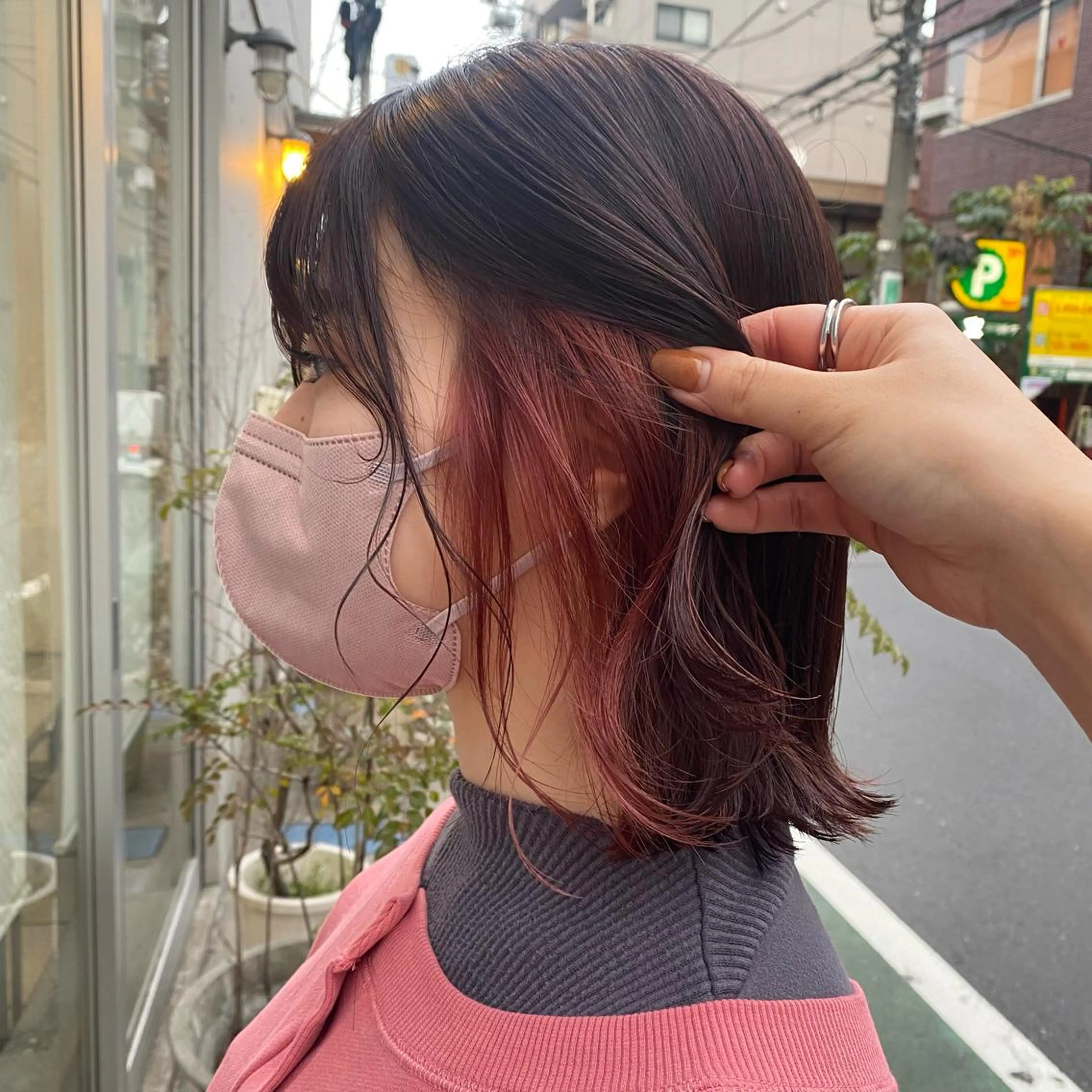 ミディアム カラー 🪭risa 暖色/レイヤー🪭のヘアスタイル