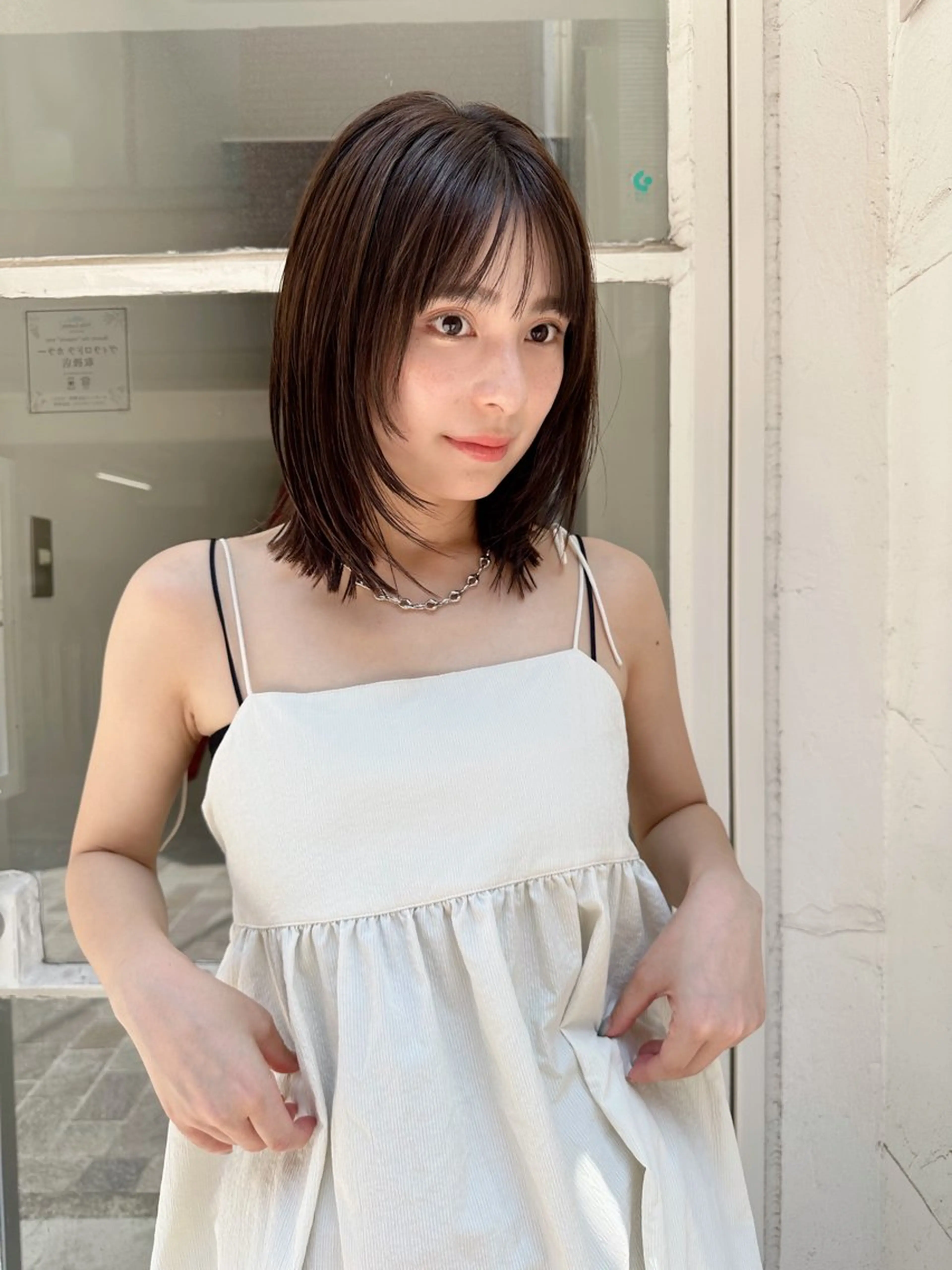 ミディアム カラー ヘアアレンジ 優李 ゆうり‪のヘアスタイル