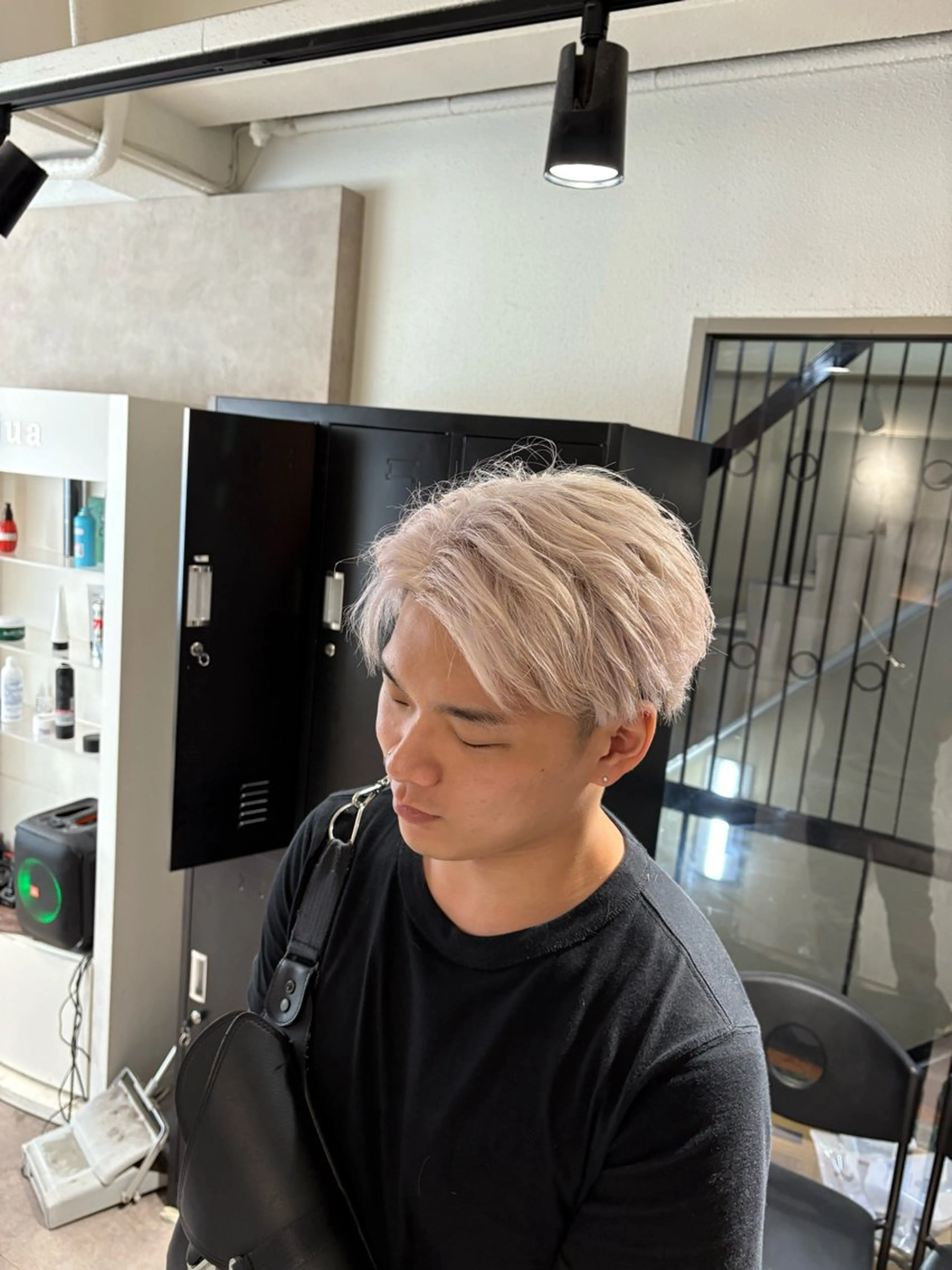 カラー メンズ カット ヘアカラー Seleneコウキ ブリーチ/ハイトーンのヘアスタイル