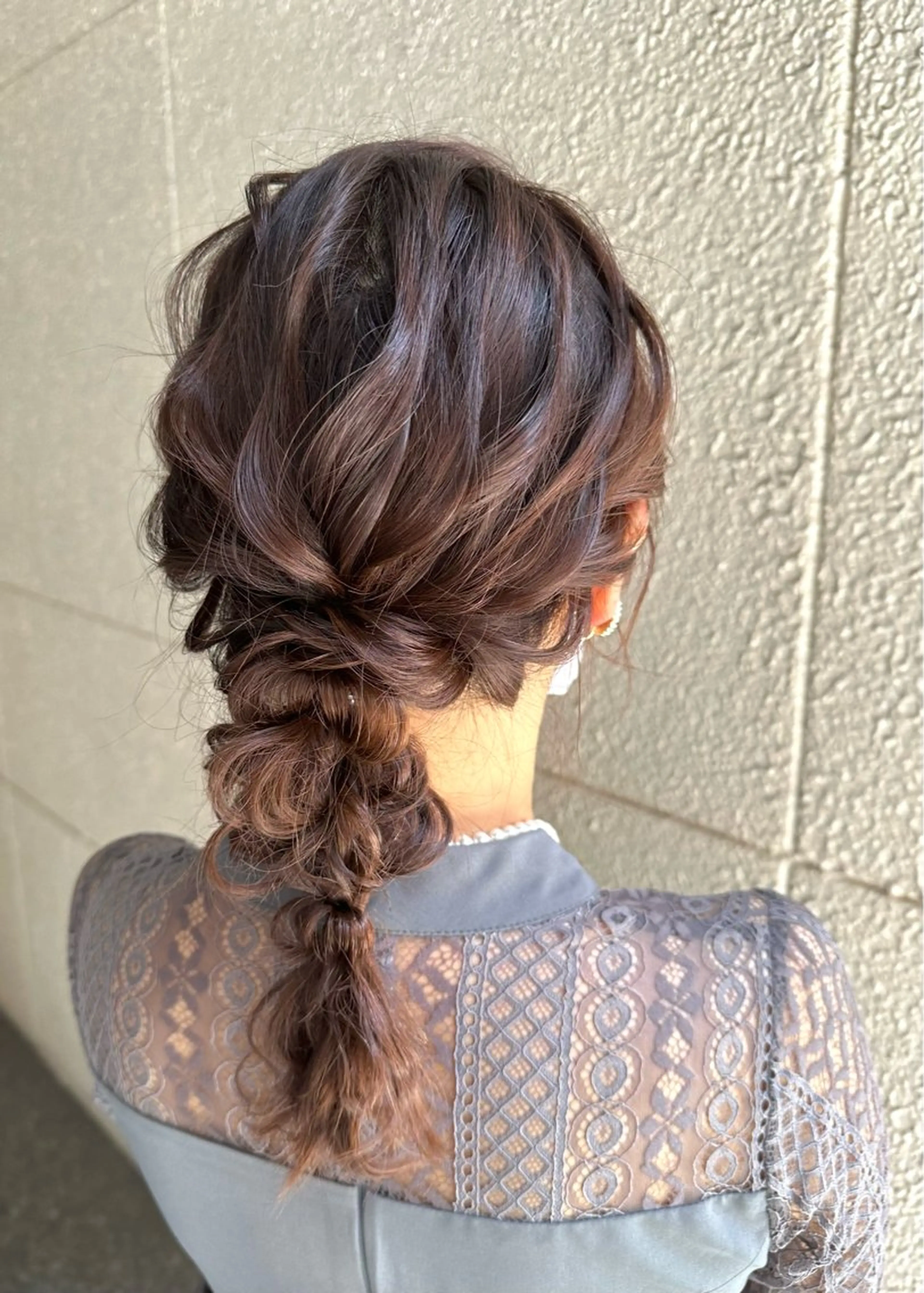 セミロング ヘアアレンジ hair&make RabichePow所属・鈴木 香奈萌のヘアスタイル