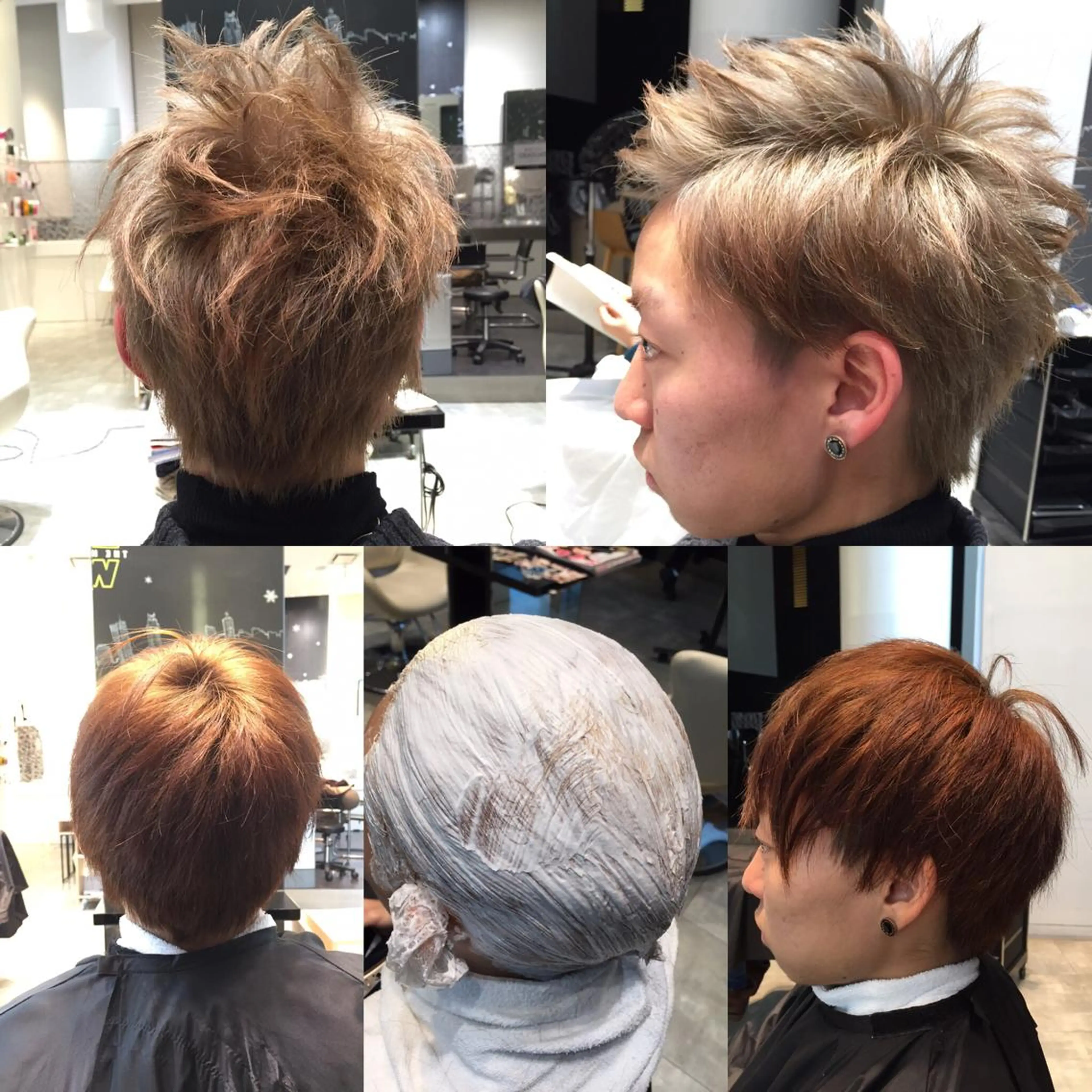 ショート カラー メンズ メンズブリーチ ブリーチ Re:ta KANZOのヘアスタイル