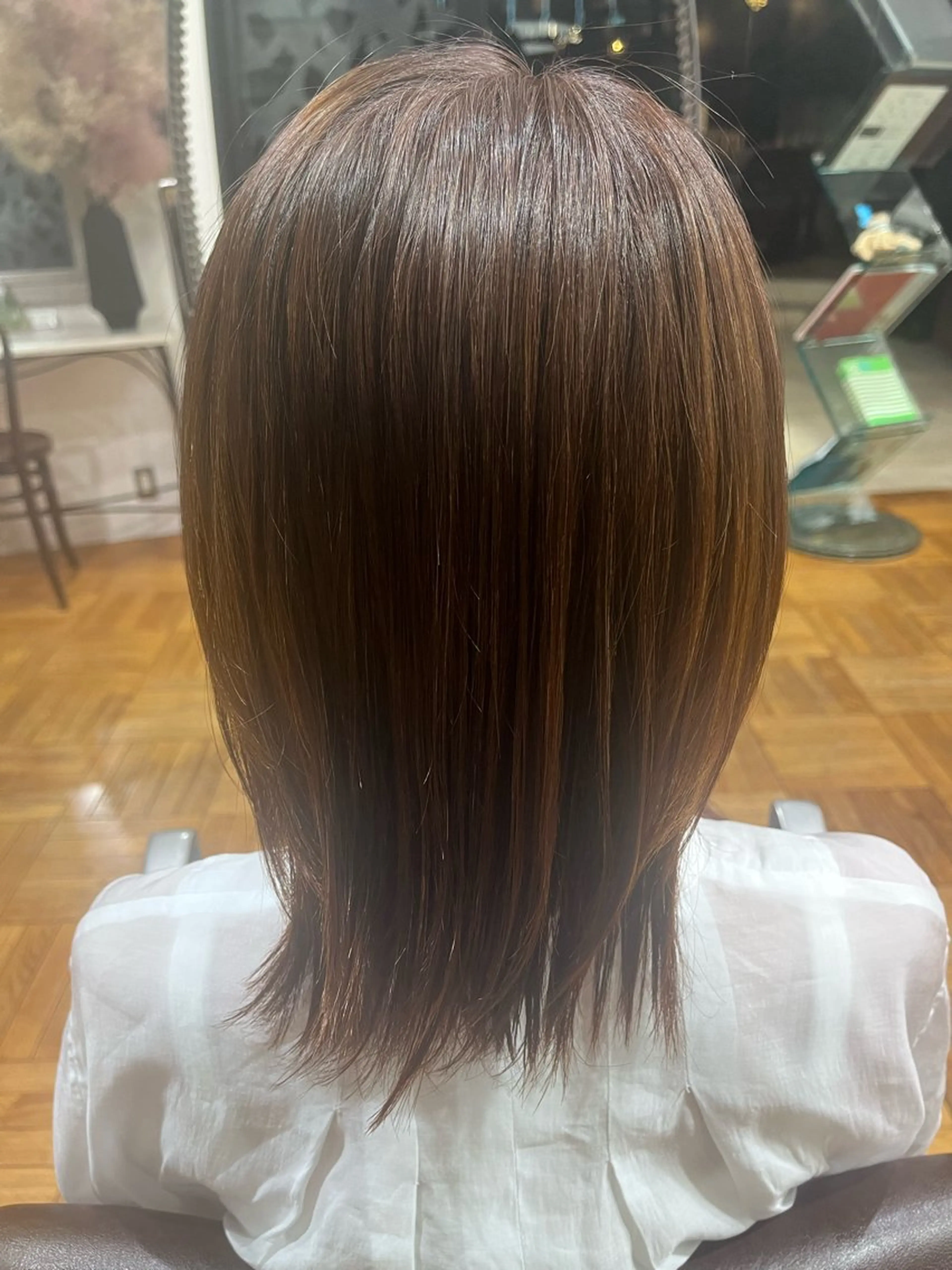 白髪染め+トリートメントの写真