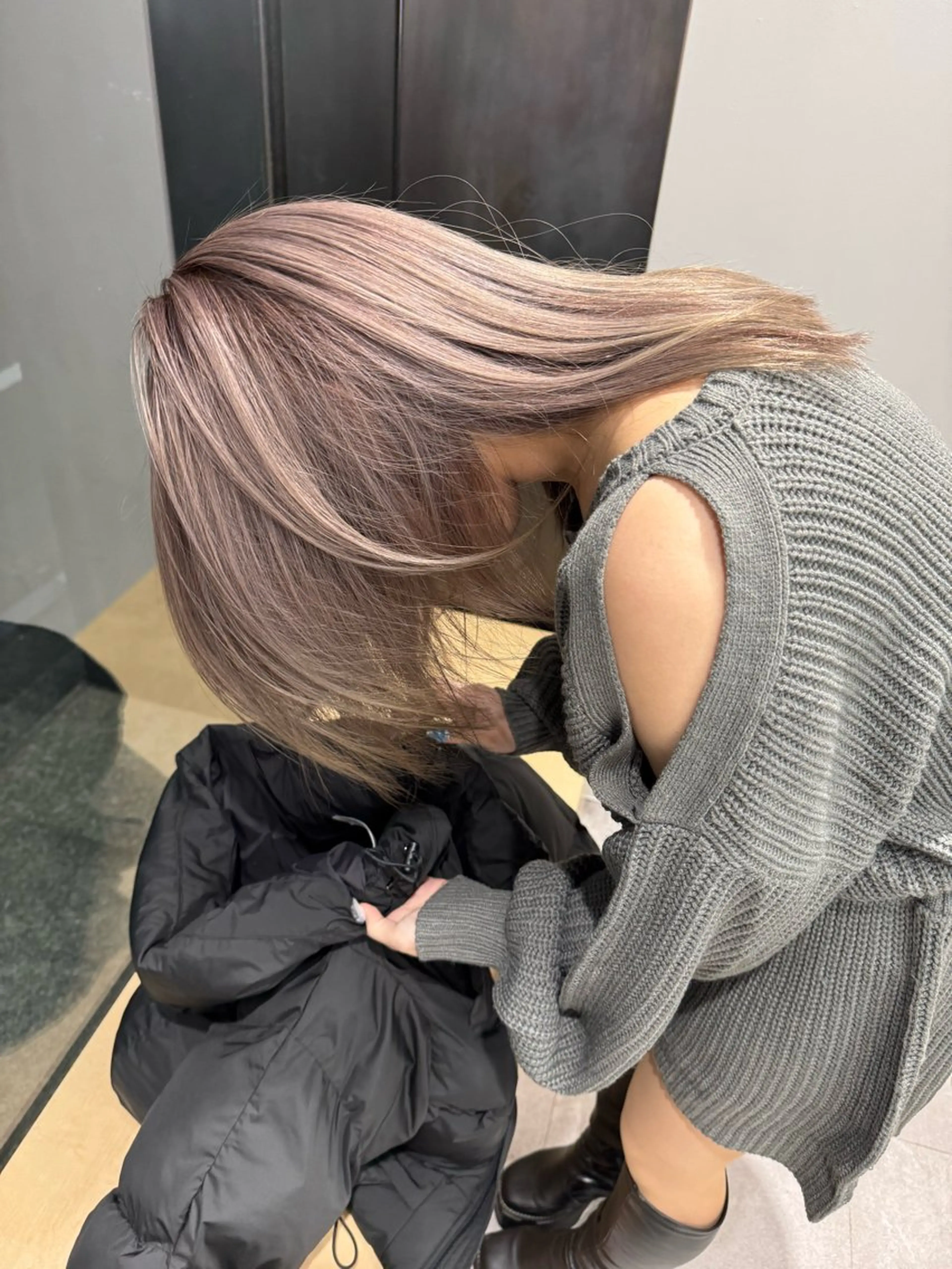 セミロング share salon OXY 渋谷店所属・美髪ケア× ブリーチ/KEIGOのヘアスタイル