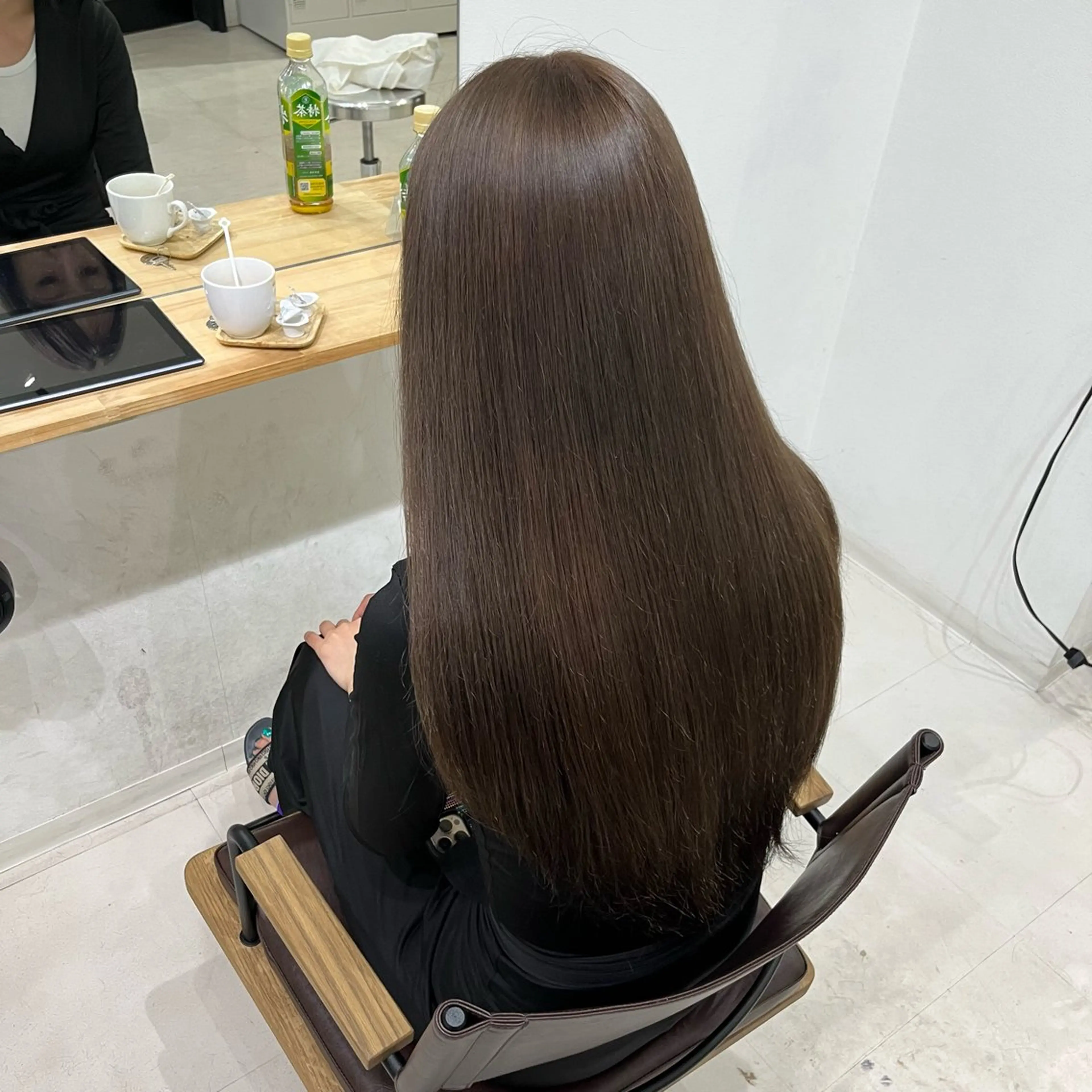 カラー アッシュ ベージュカラー ブラウンカラー オレンジ カット ヘアカラー emma所属・RINA 韓国ヘア/半個室のヘアスタイル