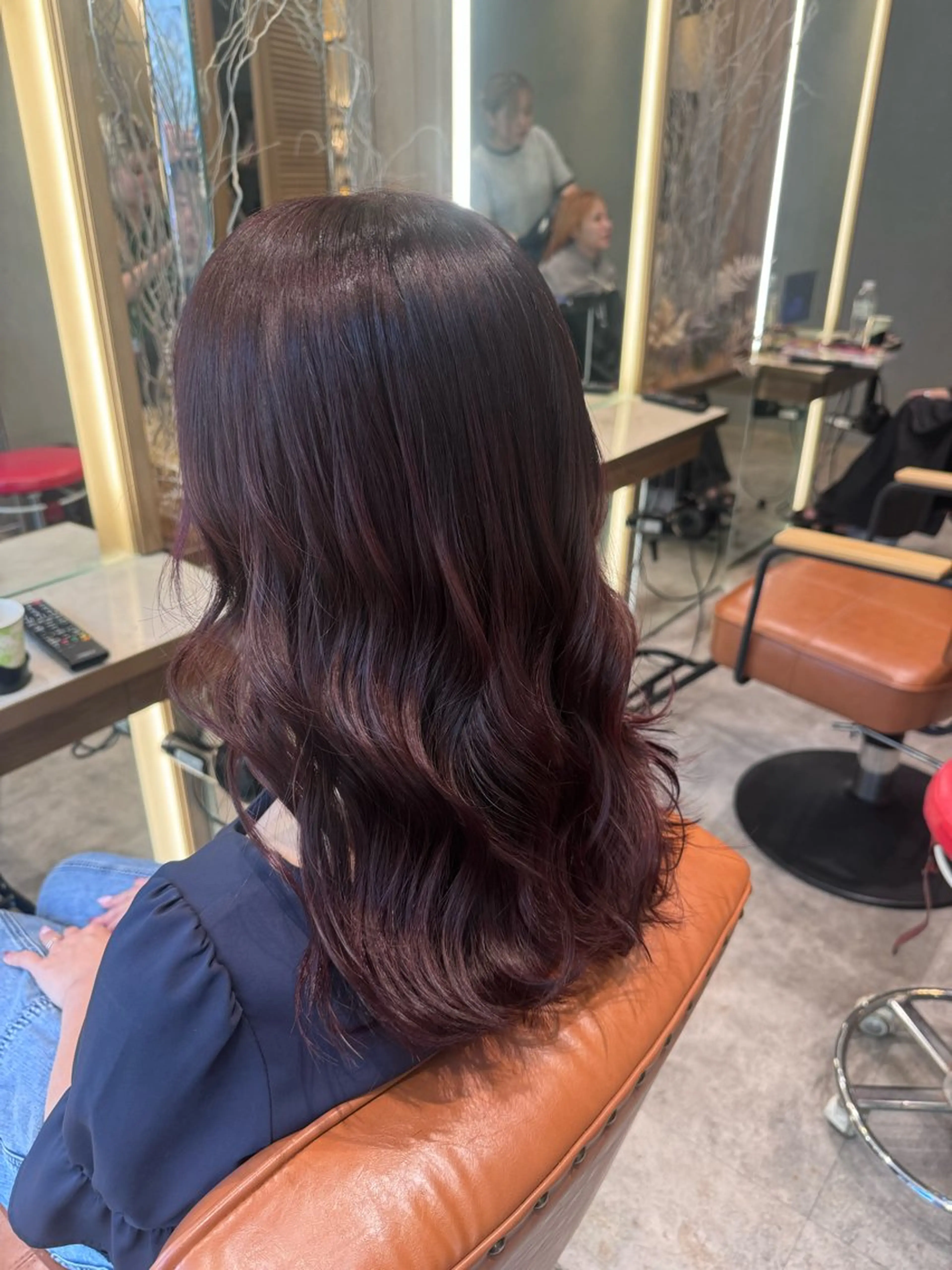 セミロング カラー ピンクカラー olelo所属・☁️olelo国立 ☁️Minoriのヘアスタイル