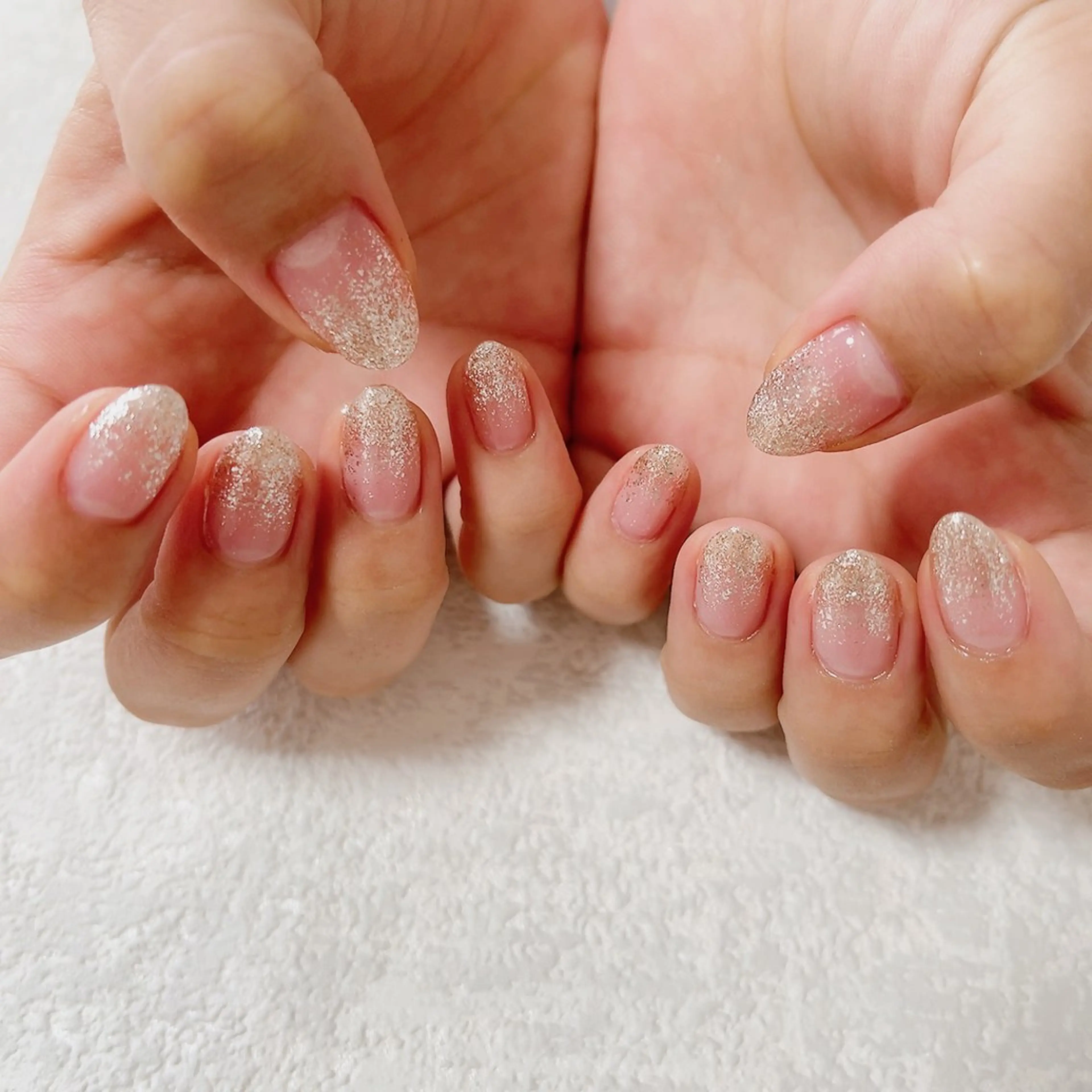 ネイル フットネイル ジェルネイル グラデーション ラメ(グリッター) ラメグラデーション kiki nail たまプラーザのネイルデザイン