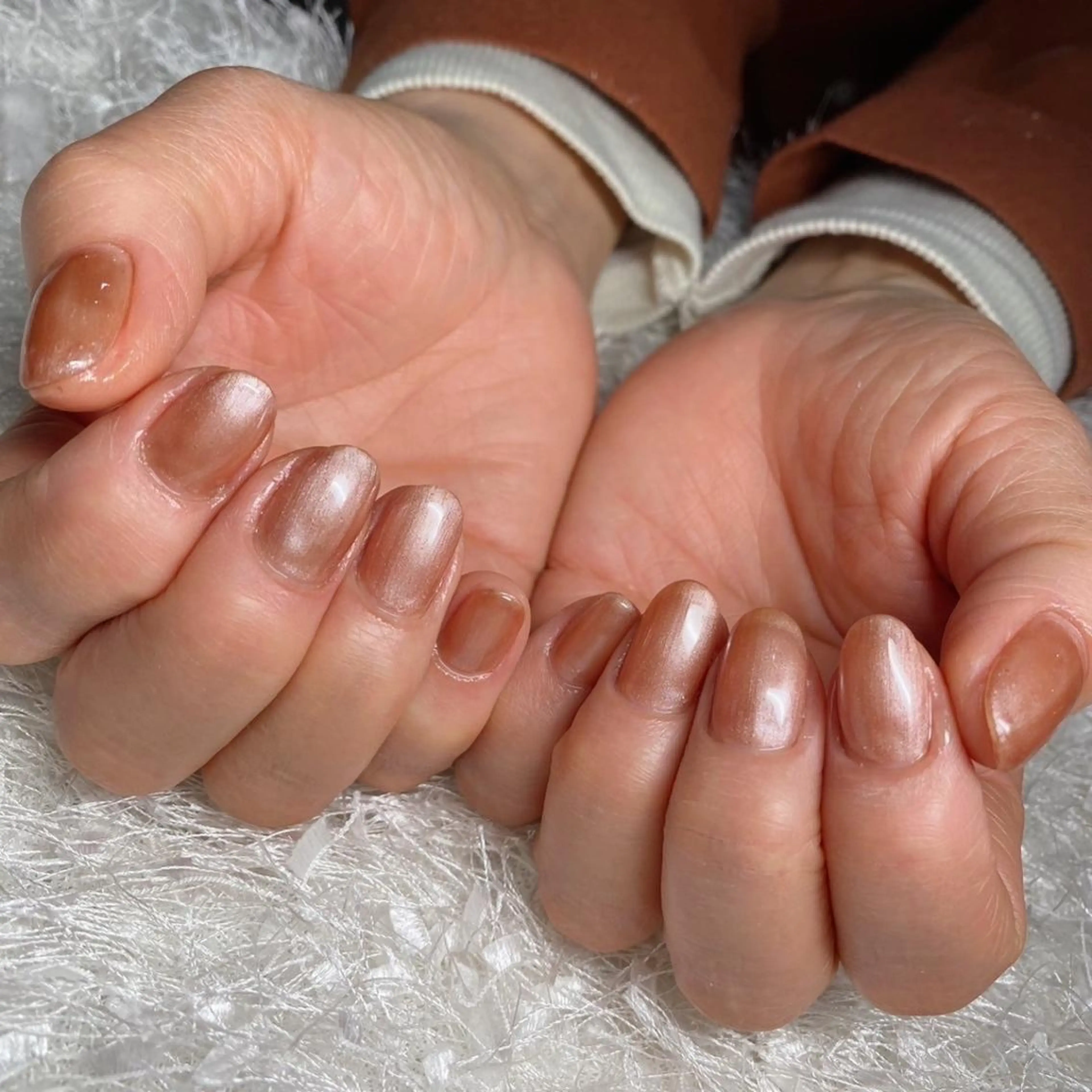 ネイル 長さ出し フレンチネイル ジェルネイル グラデーション 韓国ネイル ハンドネイル Nail&eye Belire 新宿のネイルデザイン