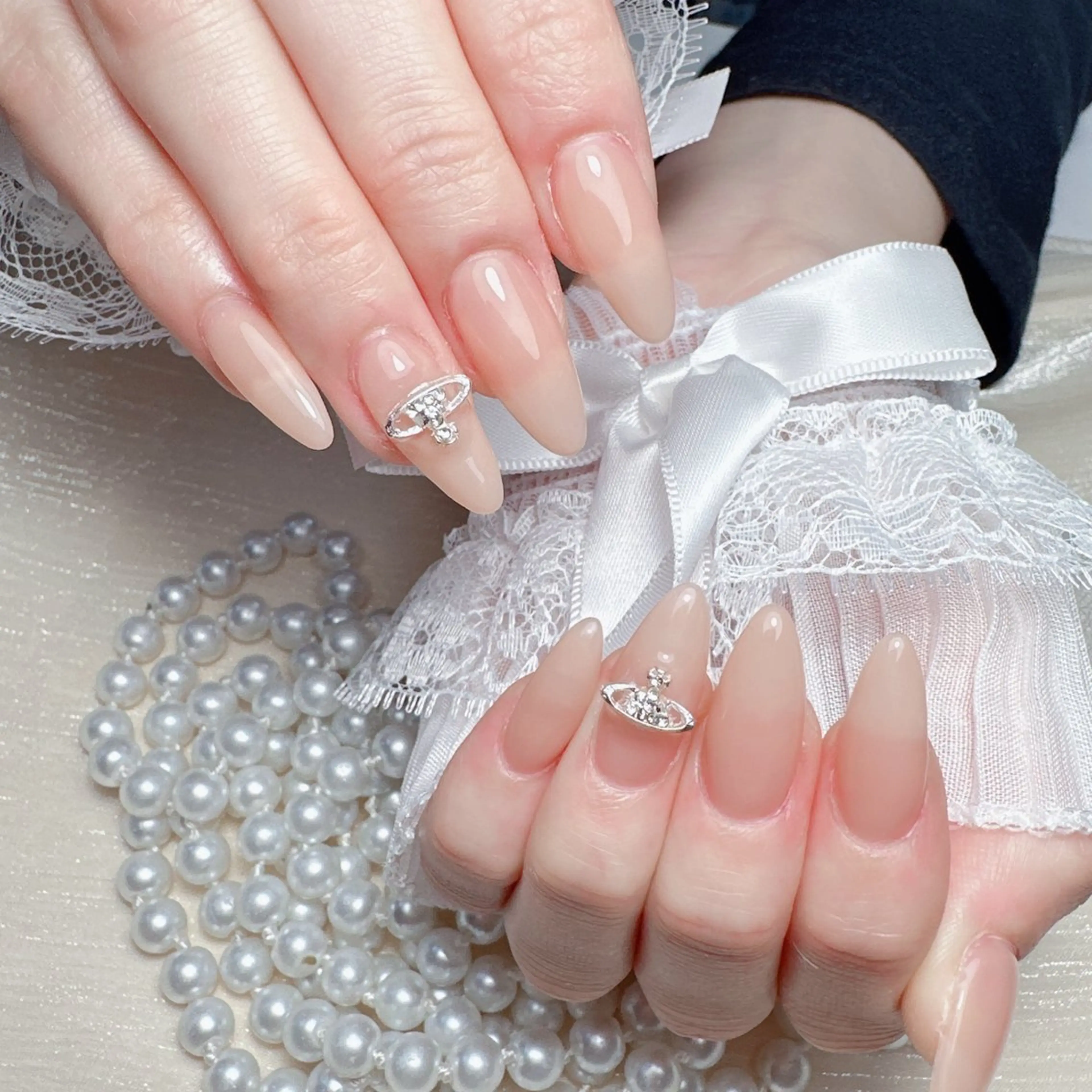 ネイル ハンドネイル M🌷nail 長さだし専門店のネイルデザイン