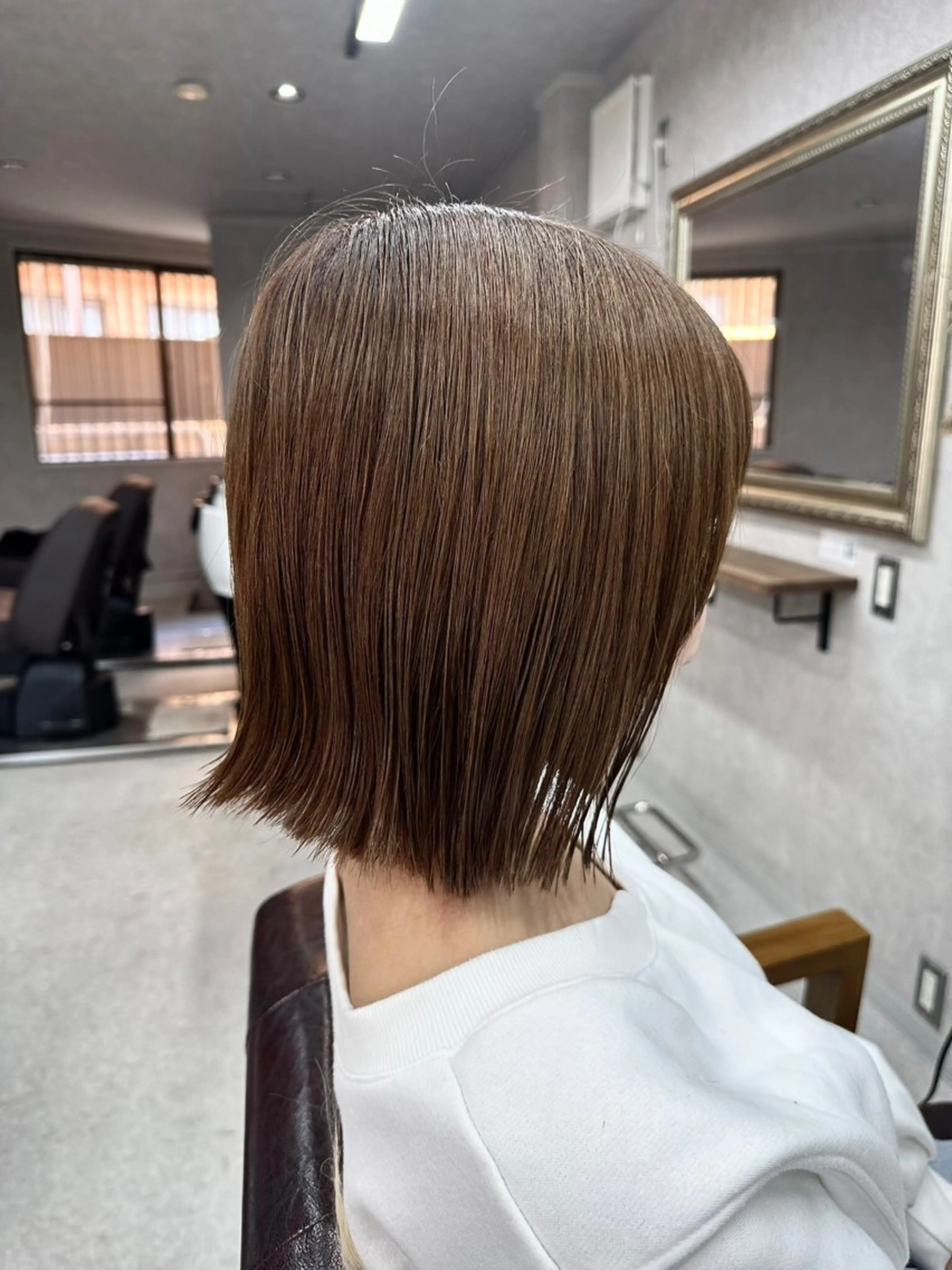 ミディアム カラー 髪質改善 髪質改善サロン Lien深井店のヘアスタイル