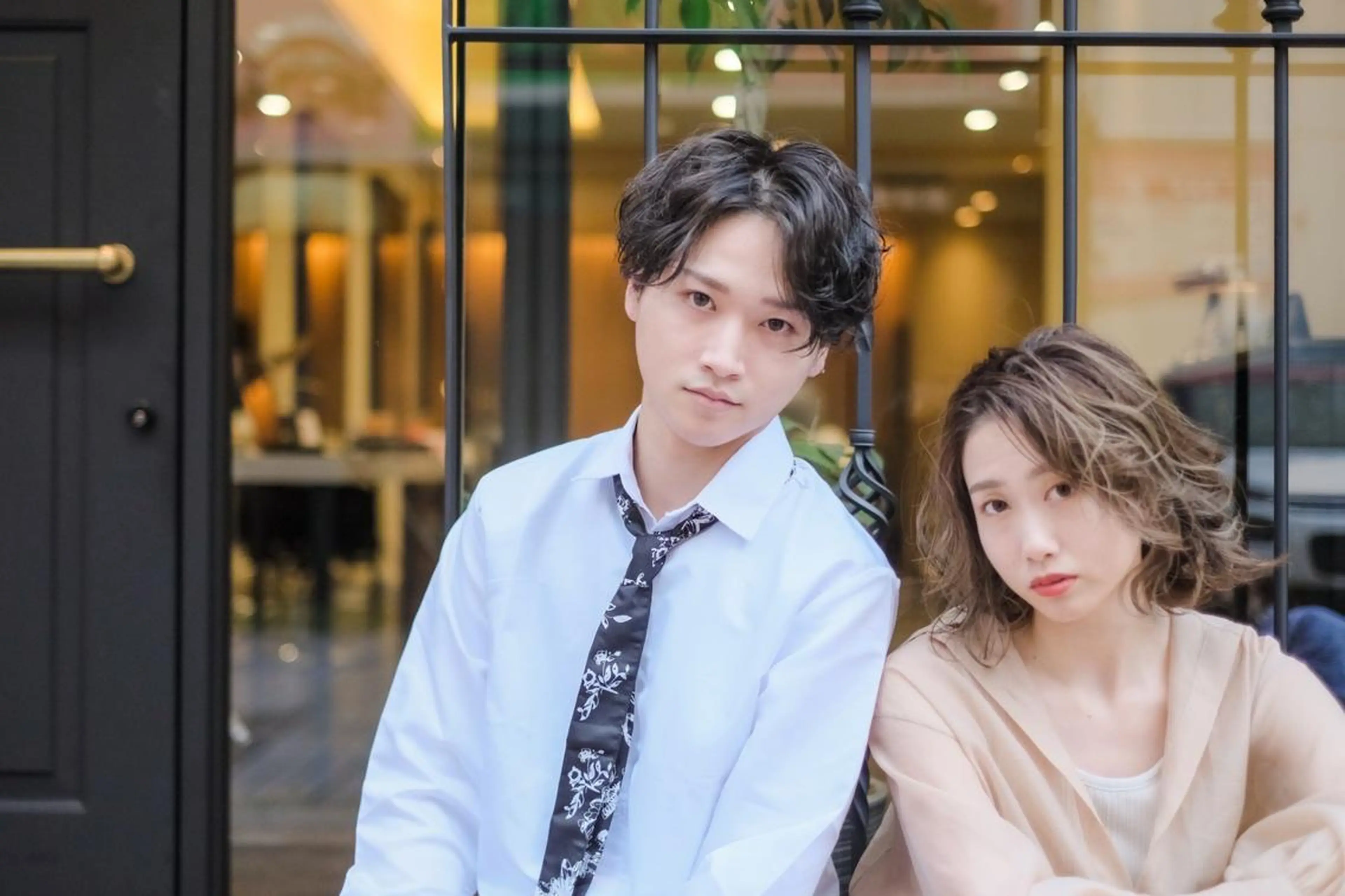 ミディアム パーマ カラー メンズ beauty: beast 大名店のヘアスタイル