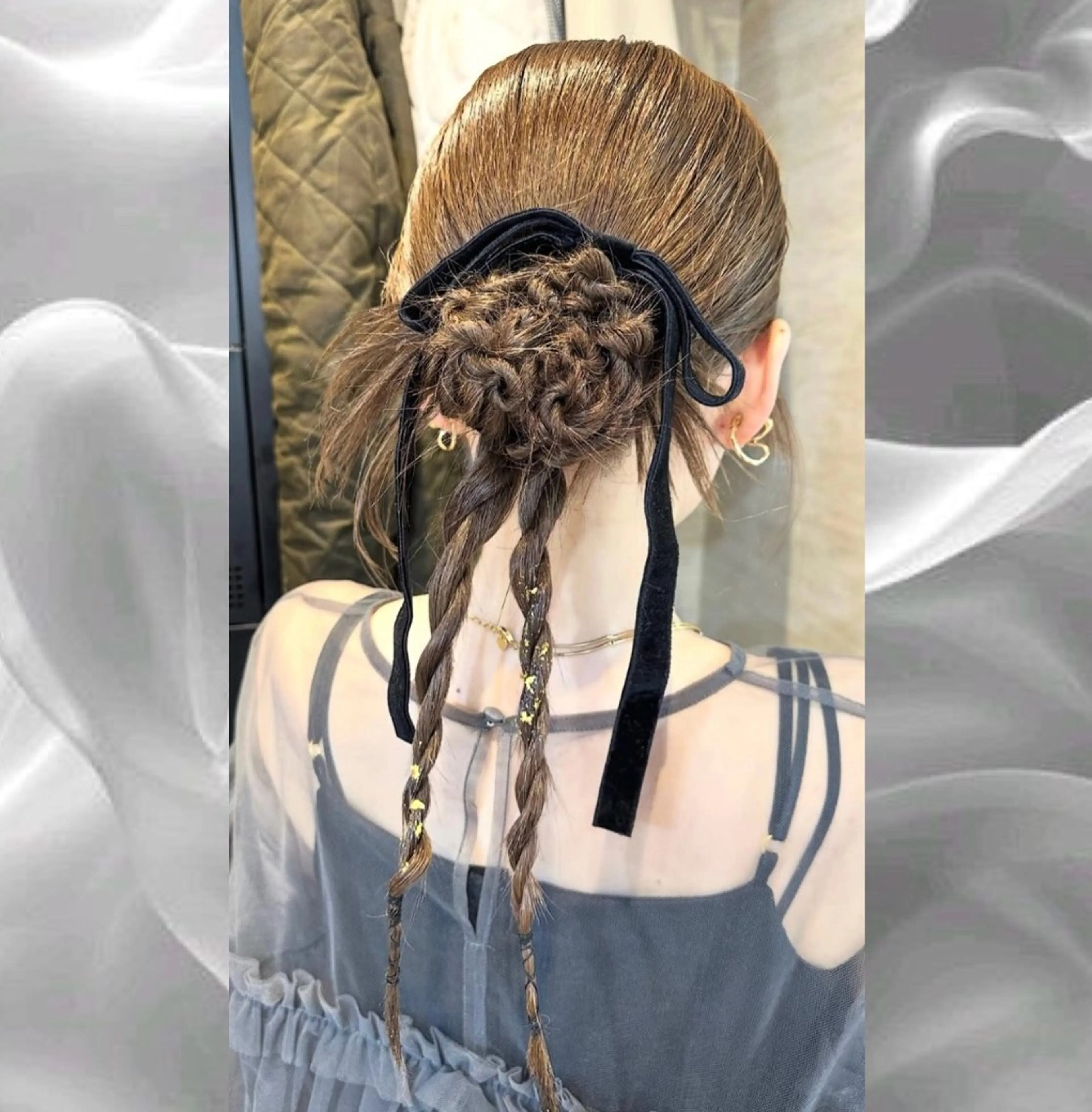 ロング ヘアセット 島崎 穂乃香のヘアスタイル