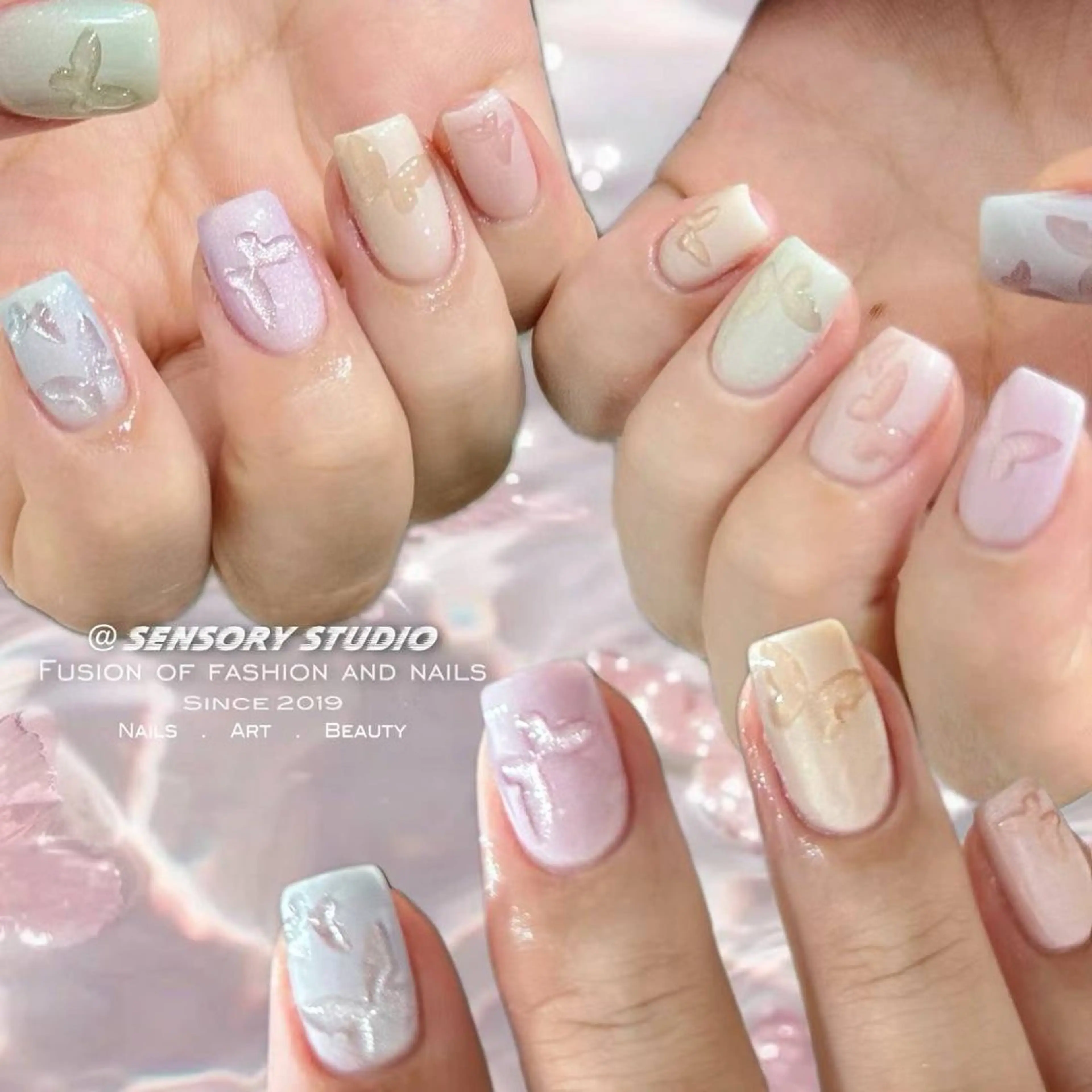 ネイル アートネイル チークネイル フレンチネイル グラデーション マグネットネイル ハンドネイル S.nail所属・S.nail _のネイルデザイン