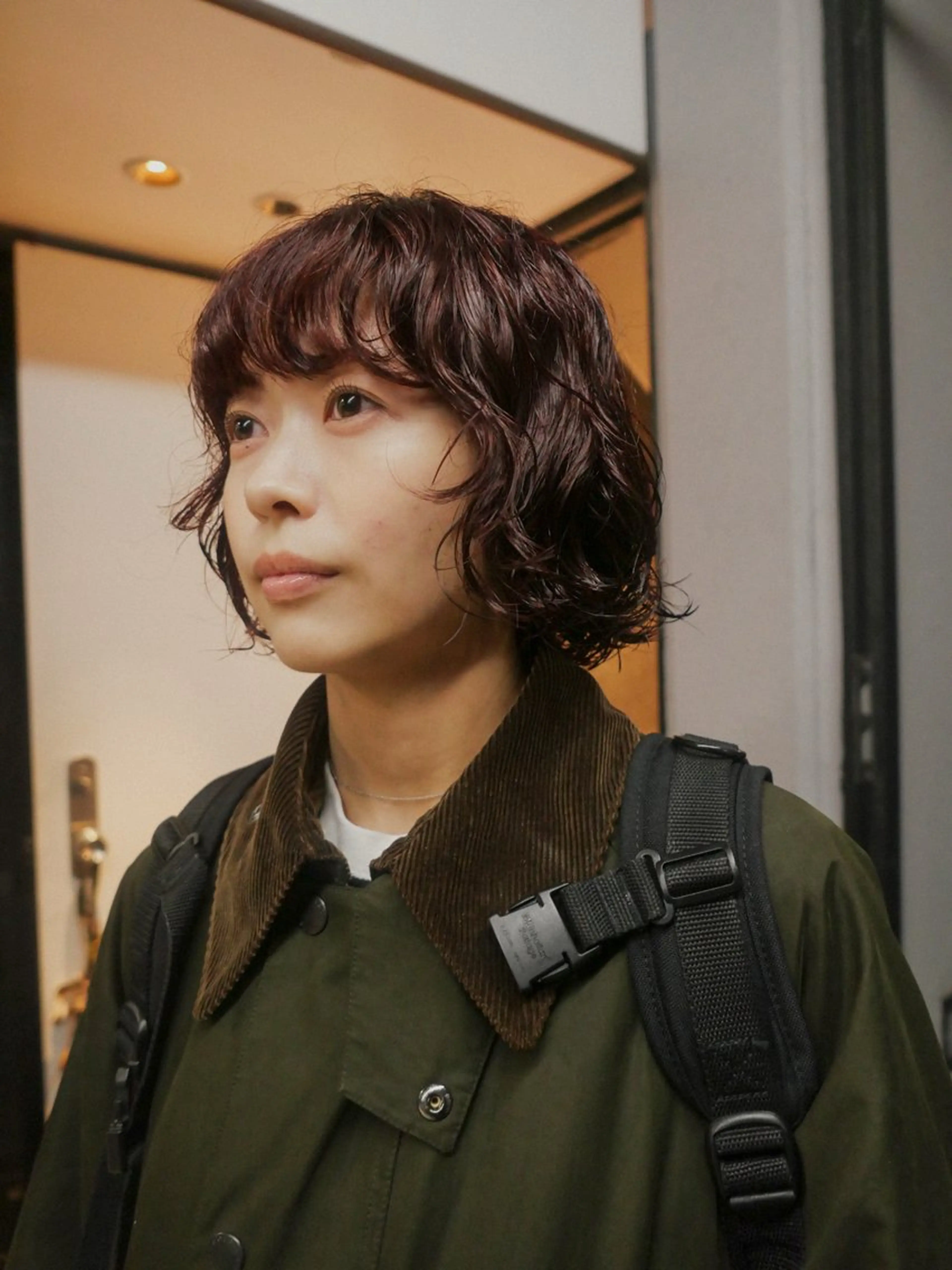 ショート カラー パーマ ボブ トリートメント ニュアンスパーマ カット ヘアカラー パーマ トリートメント 🌿ボブ パーマ高橋啓太🌿のヘアスタイル