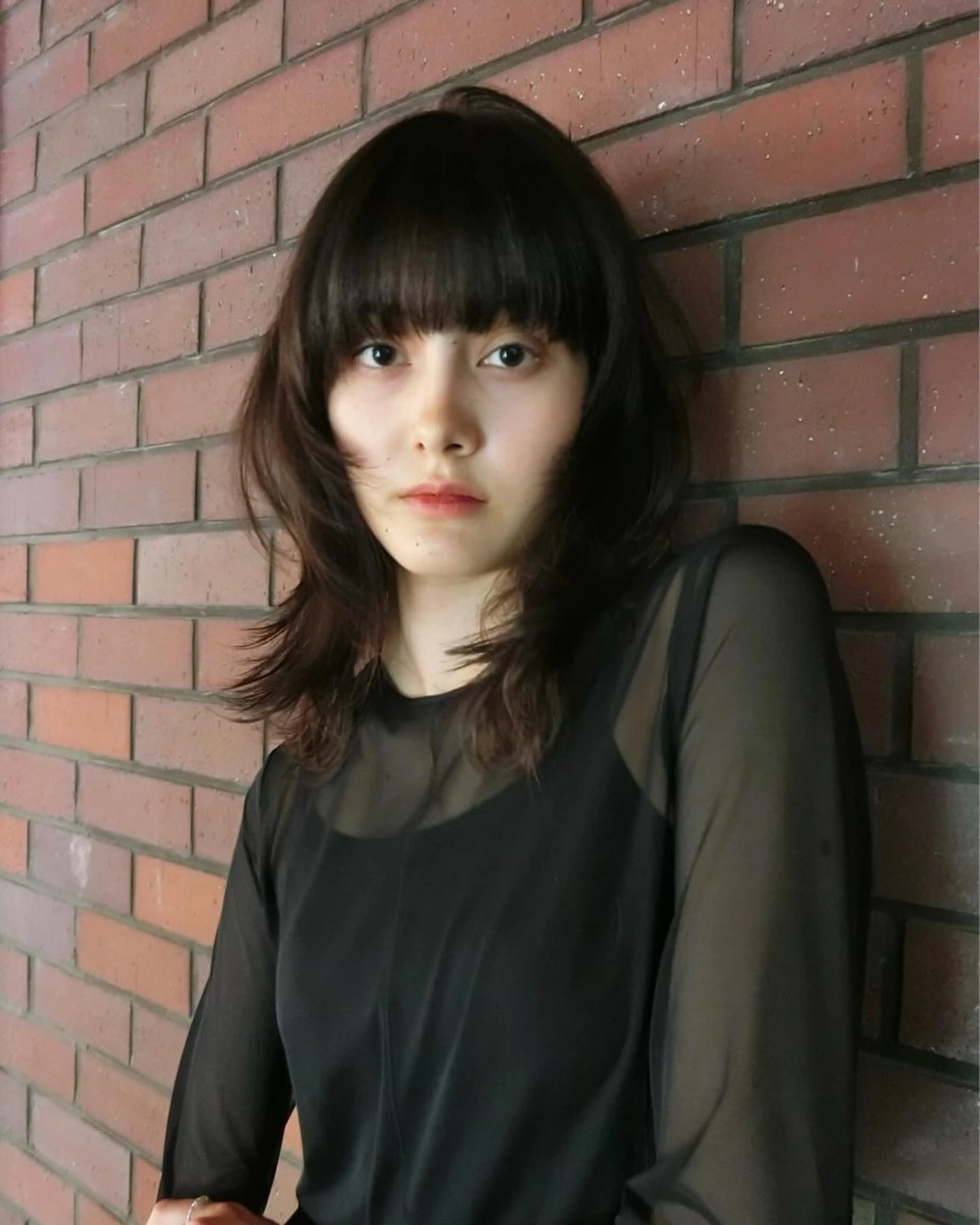 ミディアム パーマ ハッシュカット/ MAYAのヘアスタイル