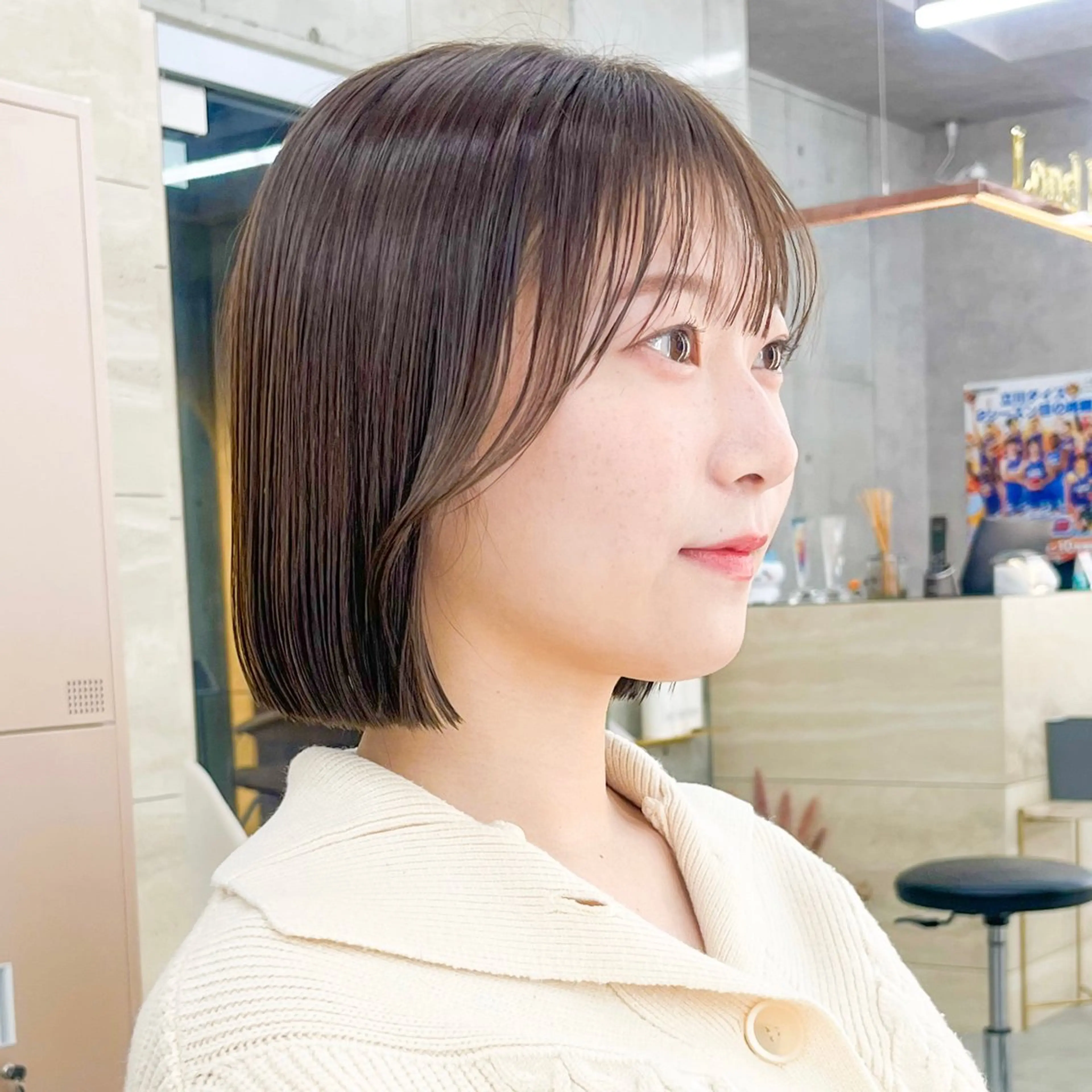 ミディアム カット ヘアカラー トリートメント エリアNo.1ボブ 💟Nanatsuのヘアスタイル