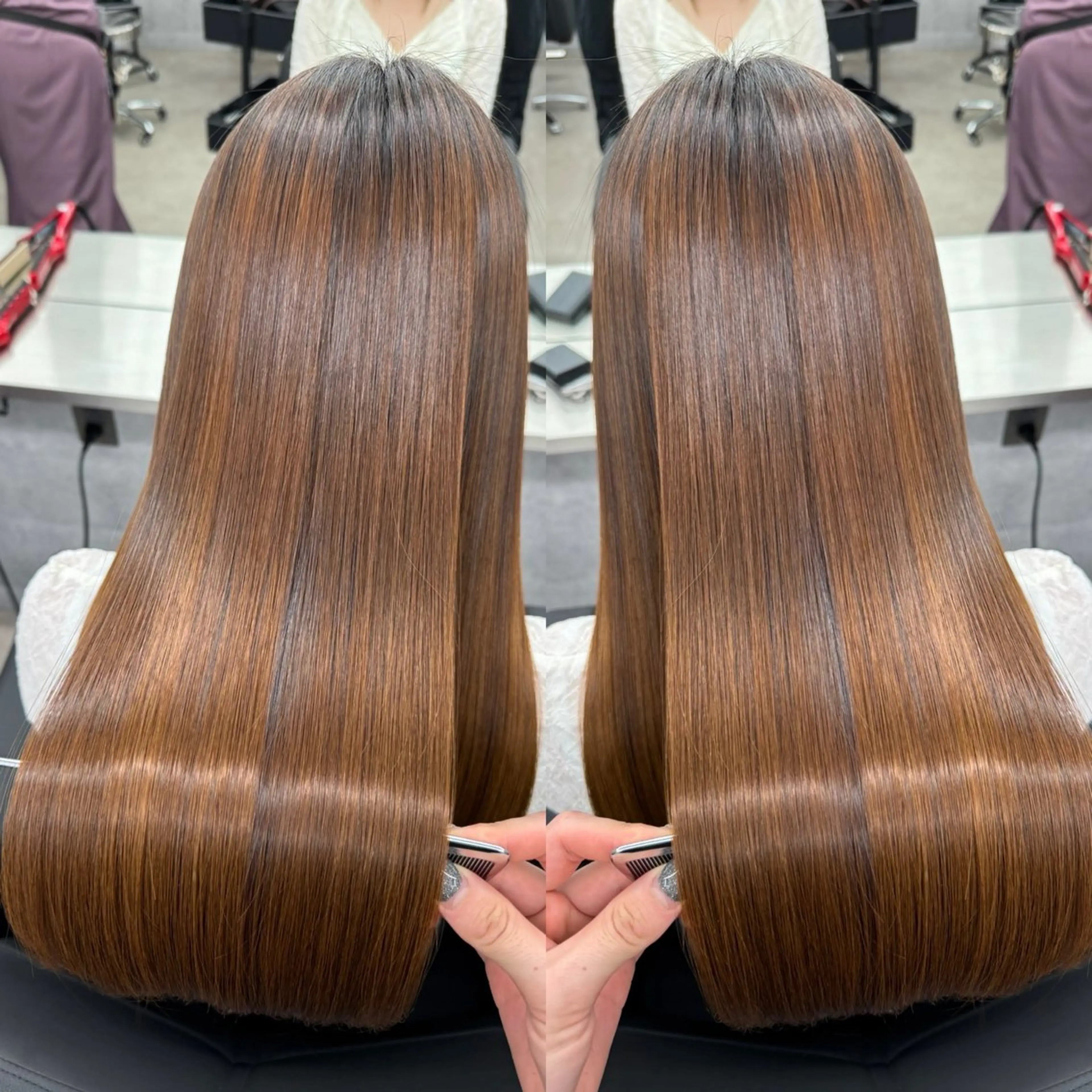 ロング 髪質改善 縮毛矯正 トリートメント カット 縮毛矯正 トリートメント 🌈代表 🌈macotoのヘアスタイル