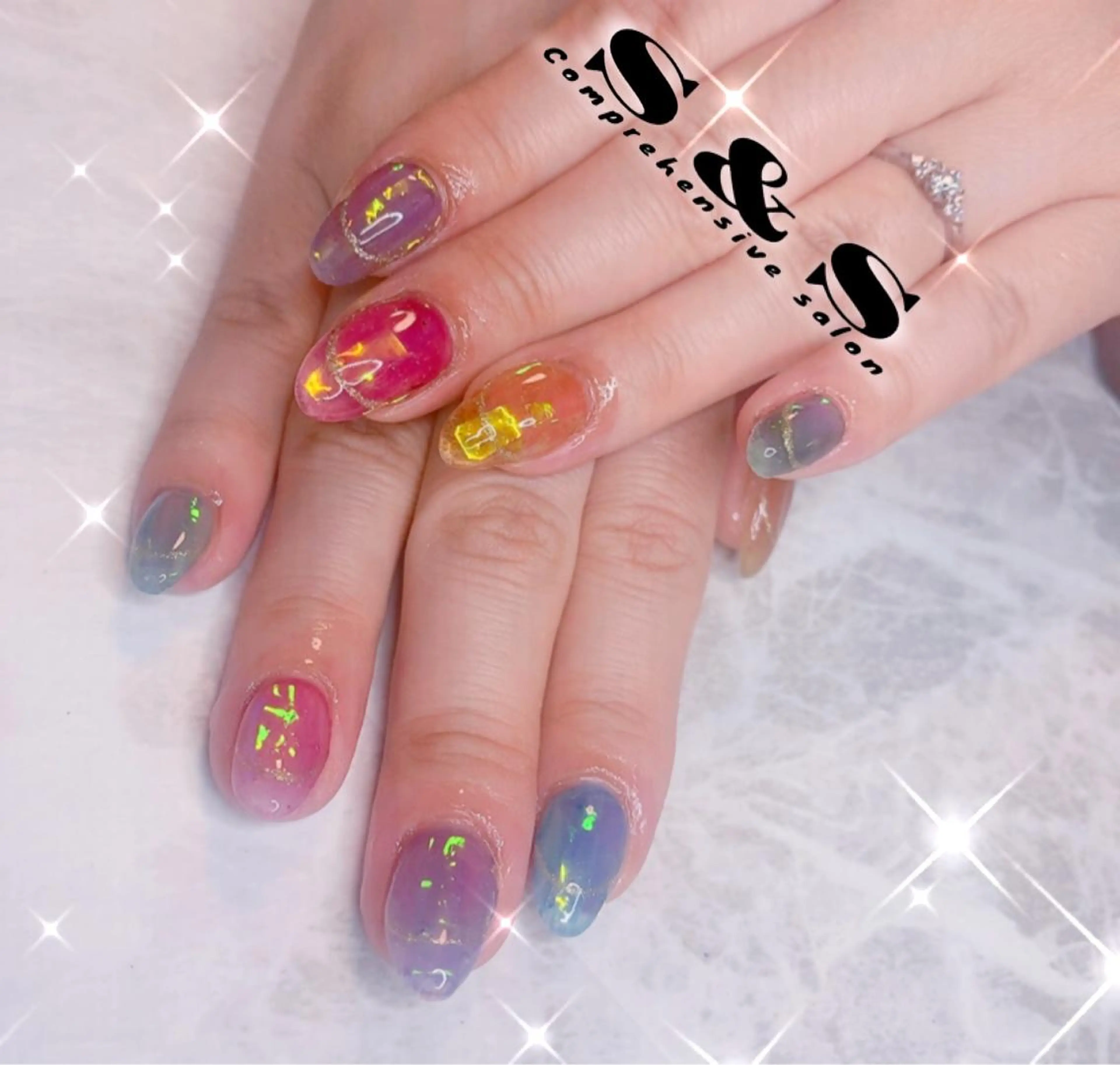 ネイル アートネイル 長さ出し メンズネイル 持ち込み スカルプネイル S&S 村田小百合のネイルデザイン