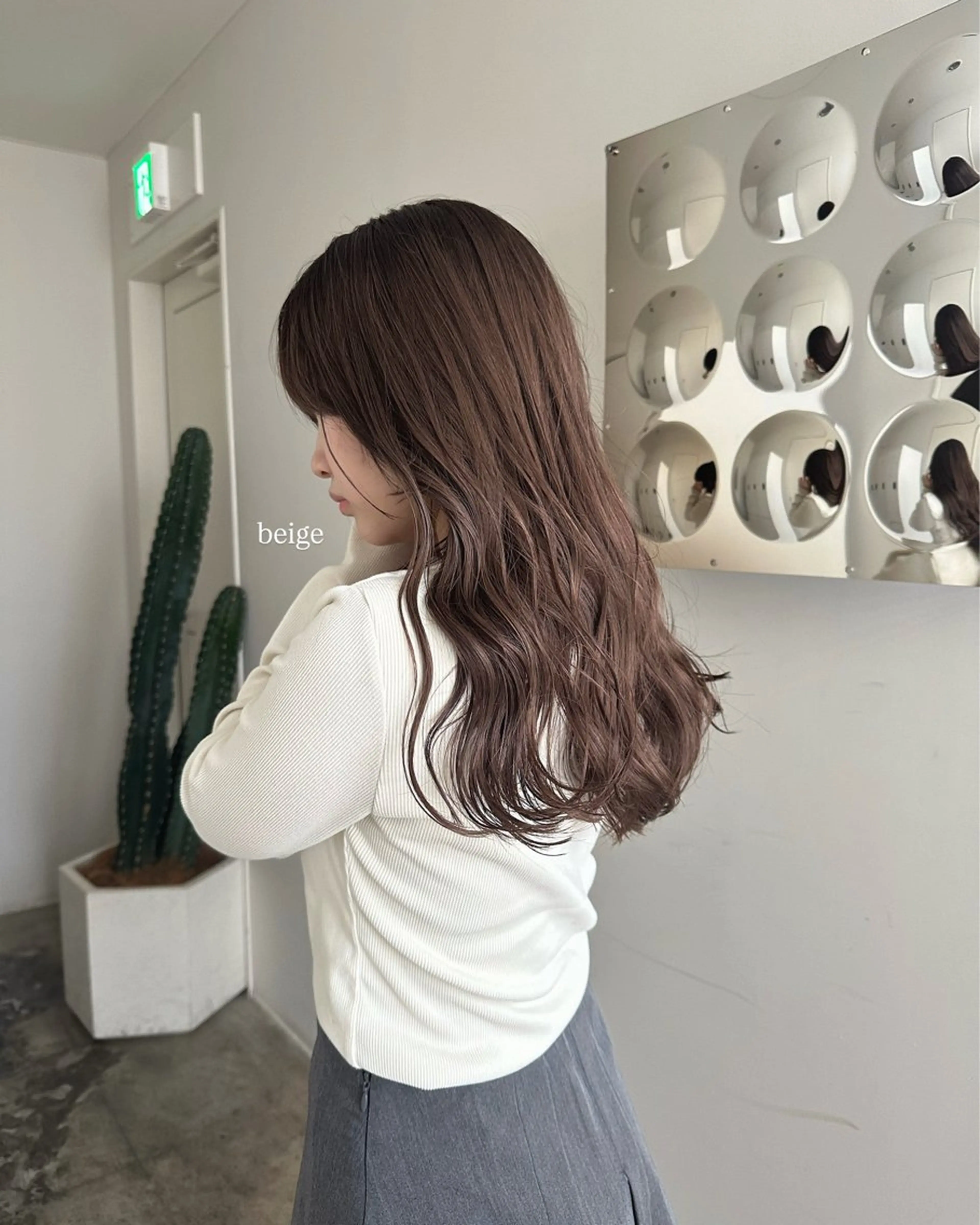 カラー ベージュカラー ブリーチ ヘアカラー トリートメント 髪質改善/似合わせ カラー/レイヤーのヘアスタイル