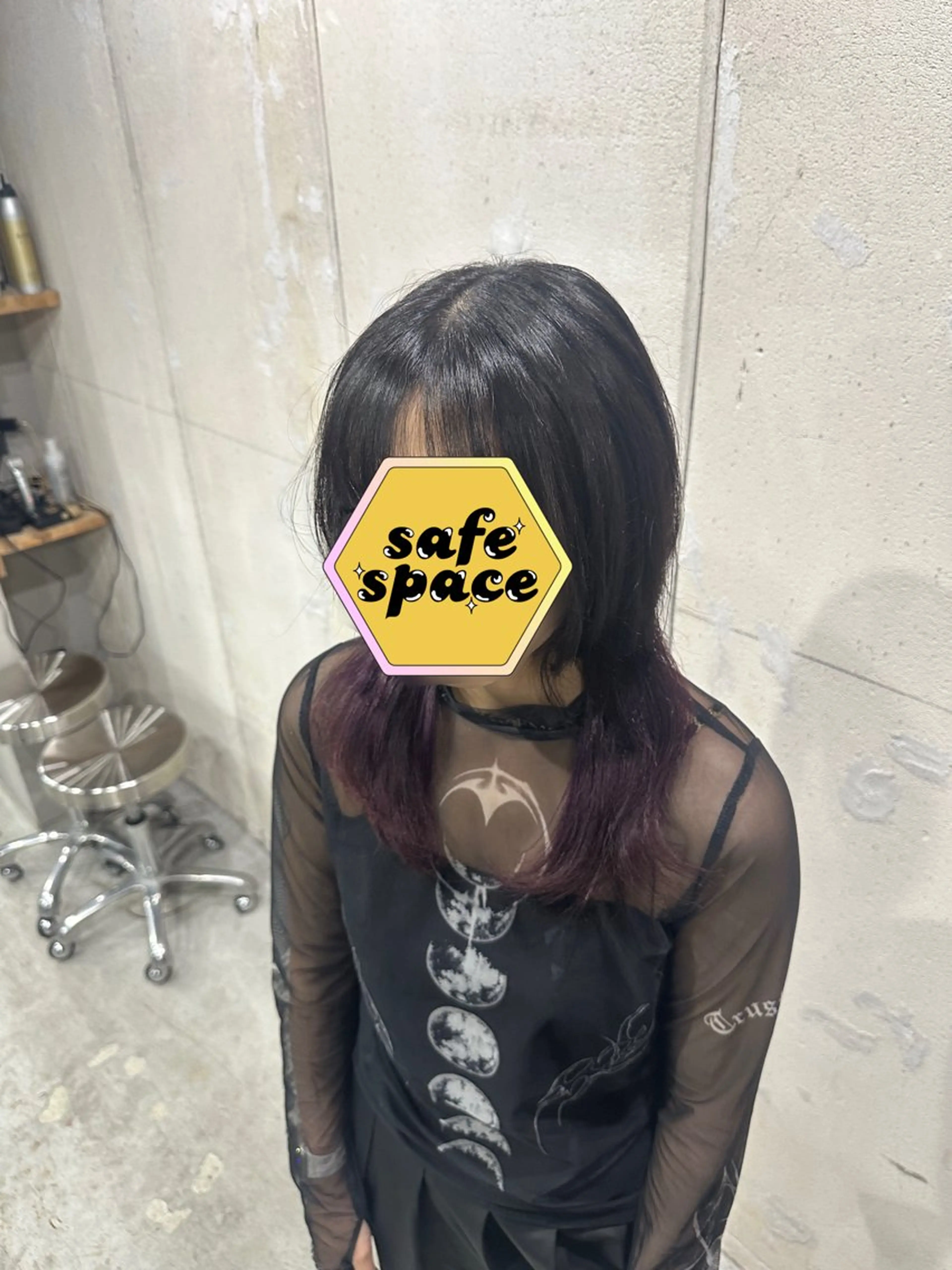 ミディアム カラー インナーカラー ウルフカット EDeN Kuutoのヘアスタイル