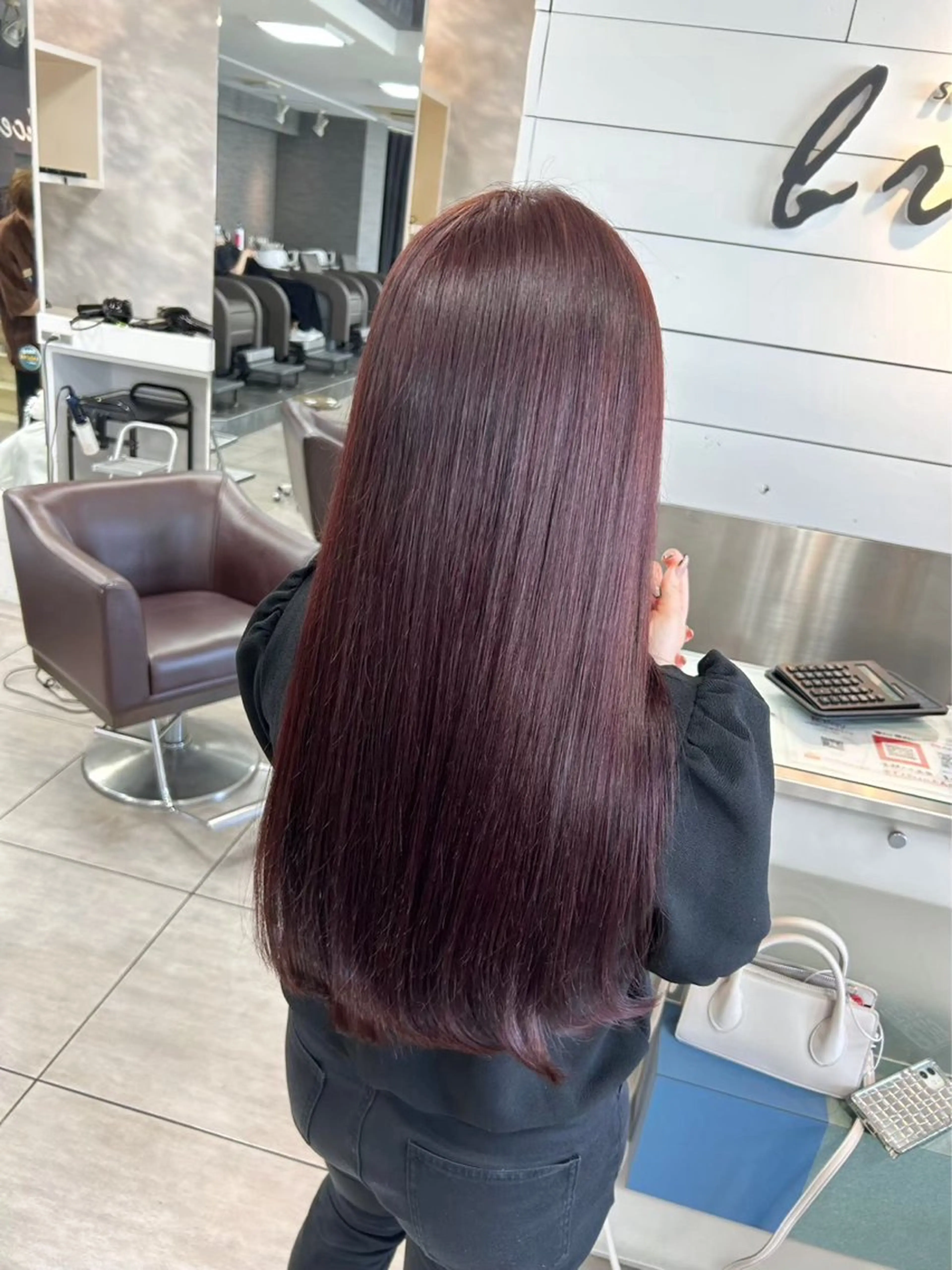 ロング ヘアカラー トリートメント 縮毛矯正✖髪質改善 仁木伸明のヘアスタイル