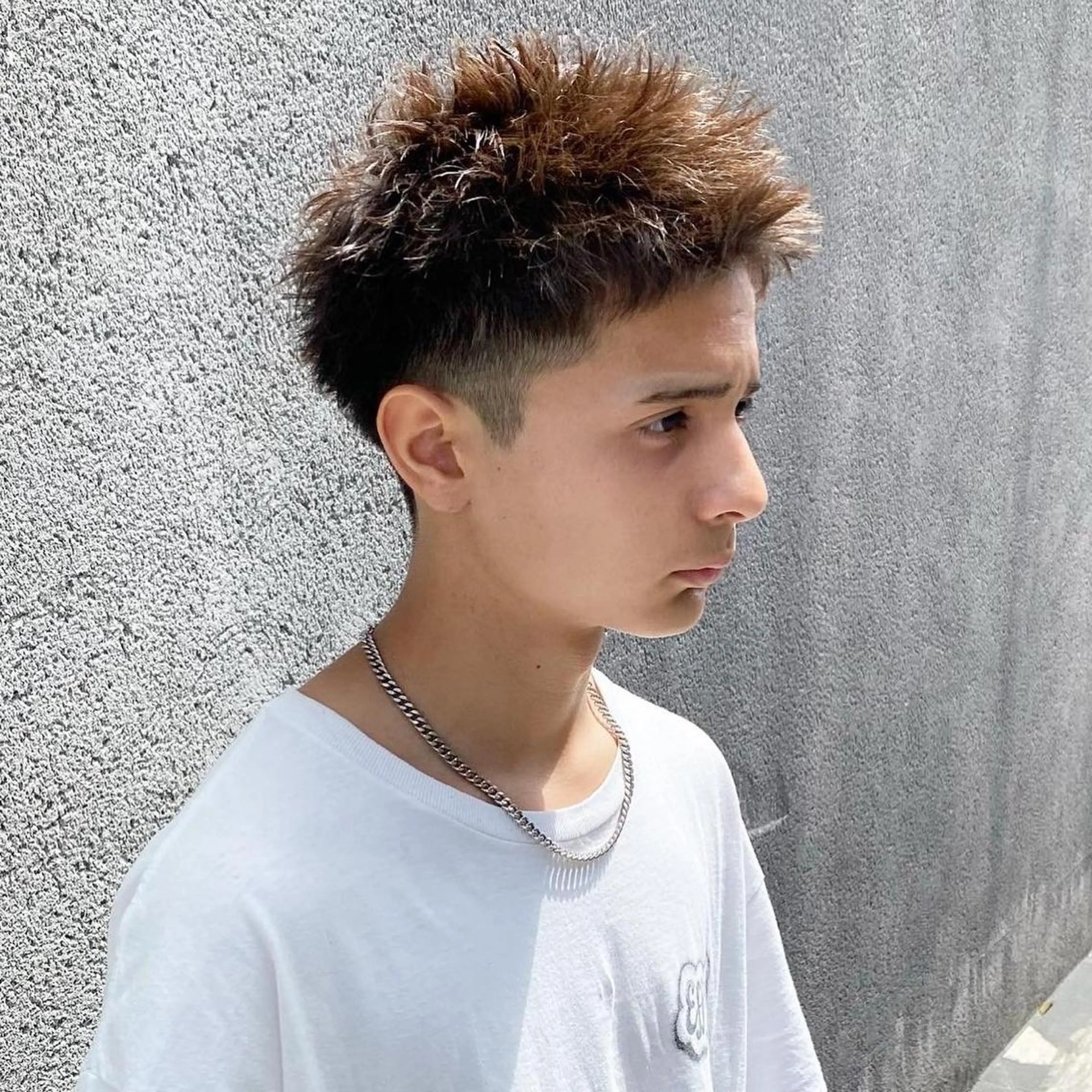 ショート カラー メンズ 新世代パーマ⚡️ の達人トモ⚡️のヘアスタイル