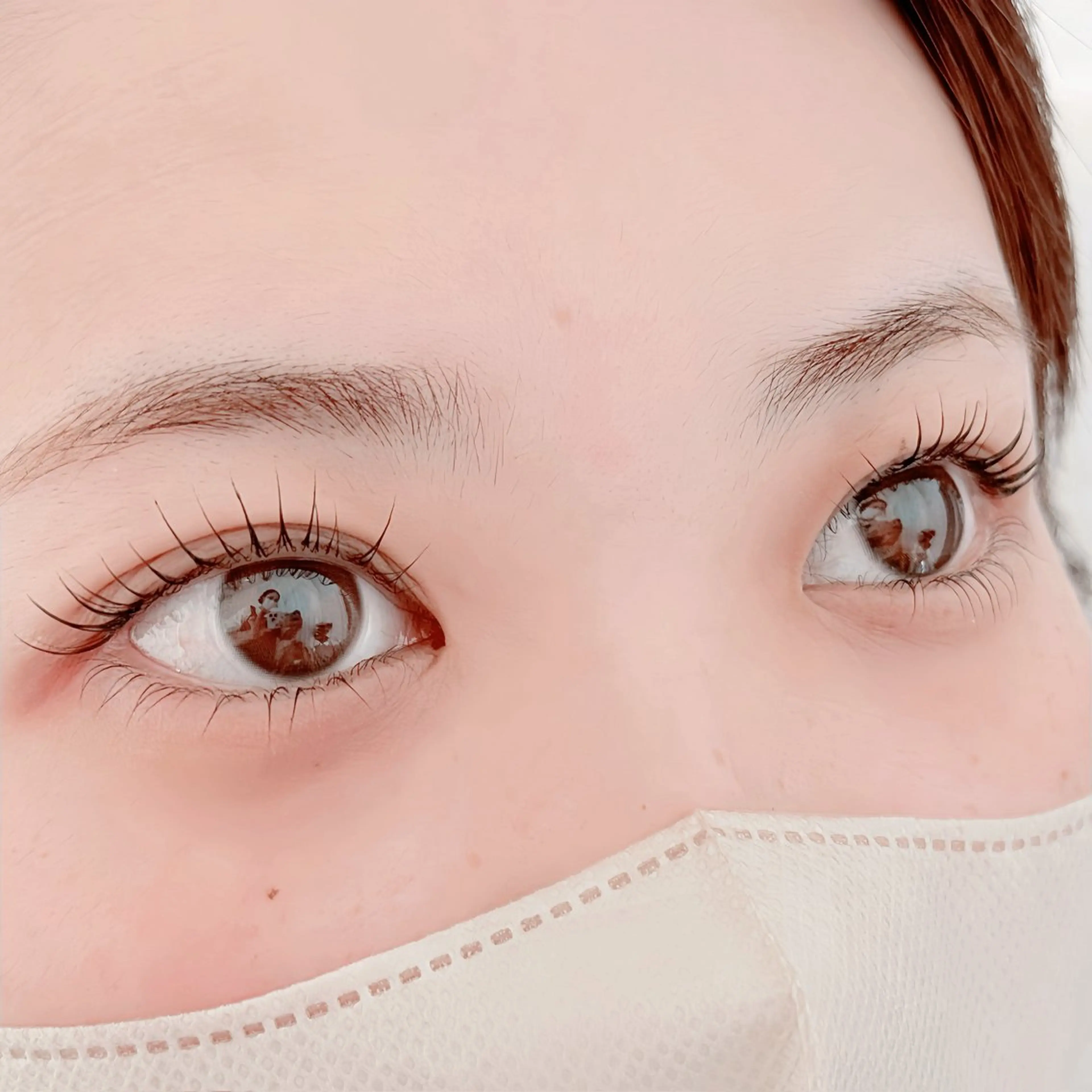 まつげパーマ✨(ラッシュリフト)＋目尻にエクステ♡フラットラッシュ20本♡の写真