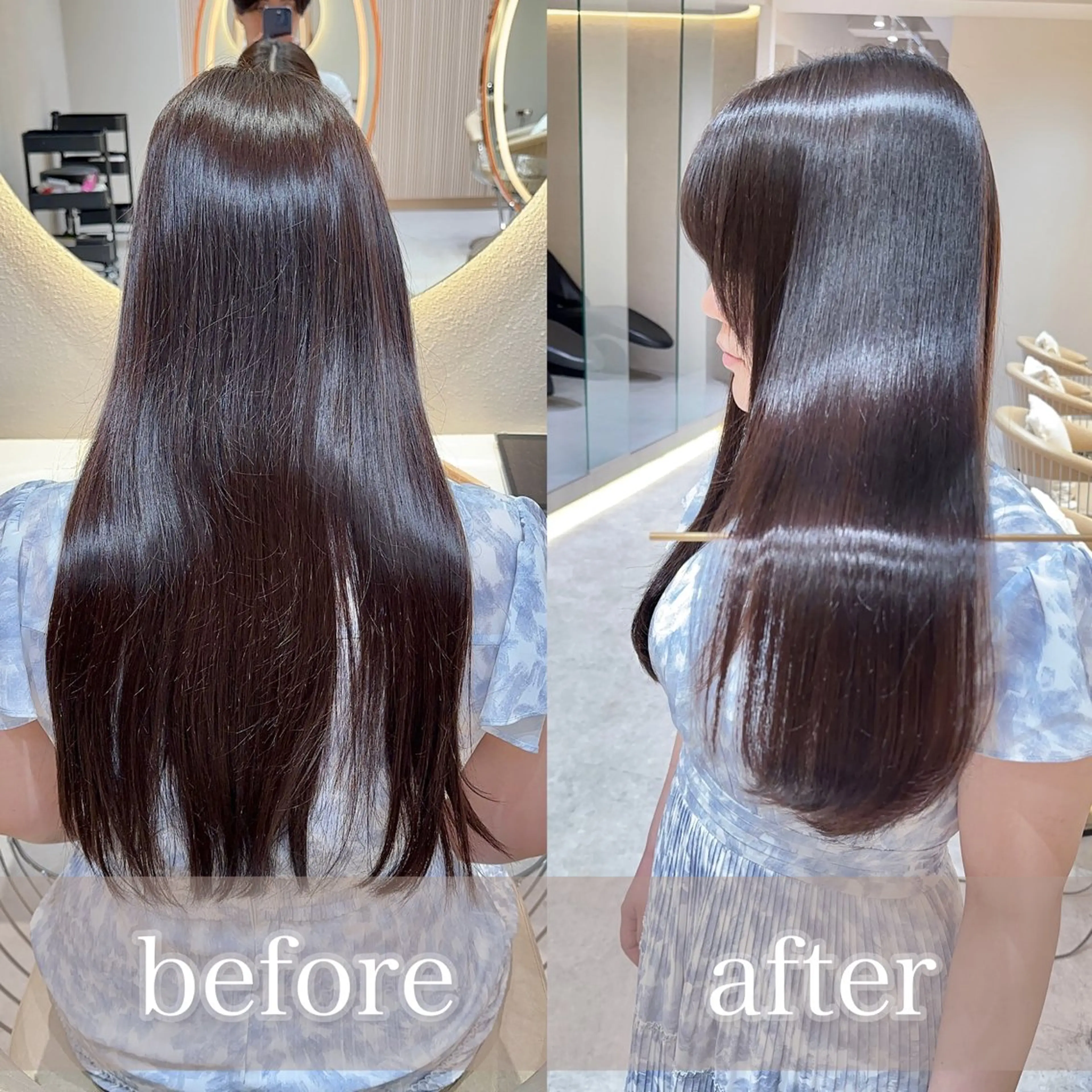 セミロング カット 縮毛矯正 レイヤー❣️縮毛矯正 川村利幸のヘアスタイル