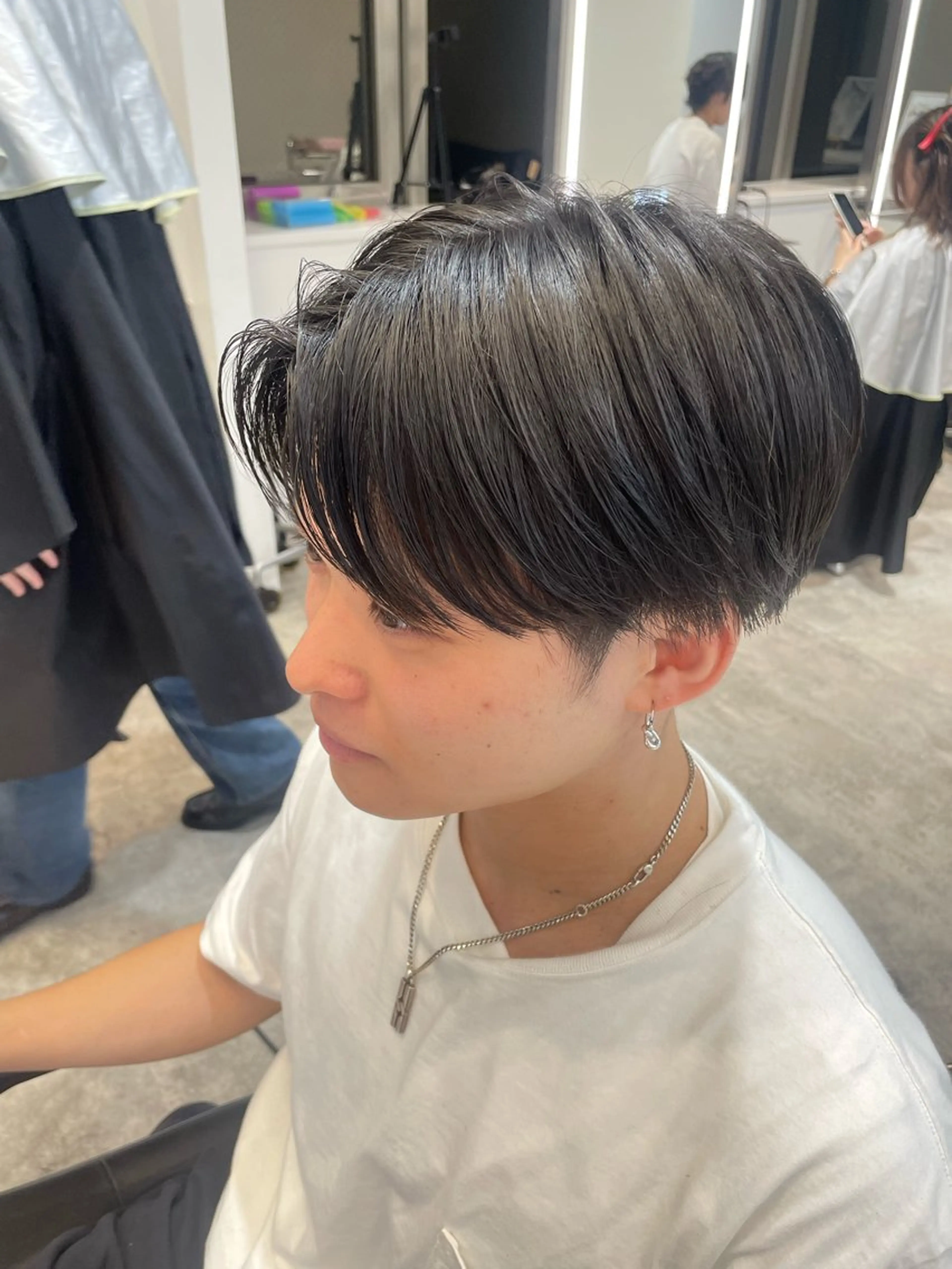 ショート メンズ マッシュ シースルーマッシュ メンズ特化型美容師 sakuraのヘアスタイル