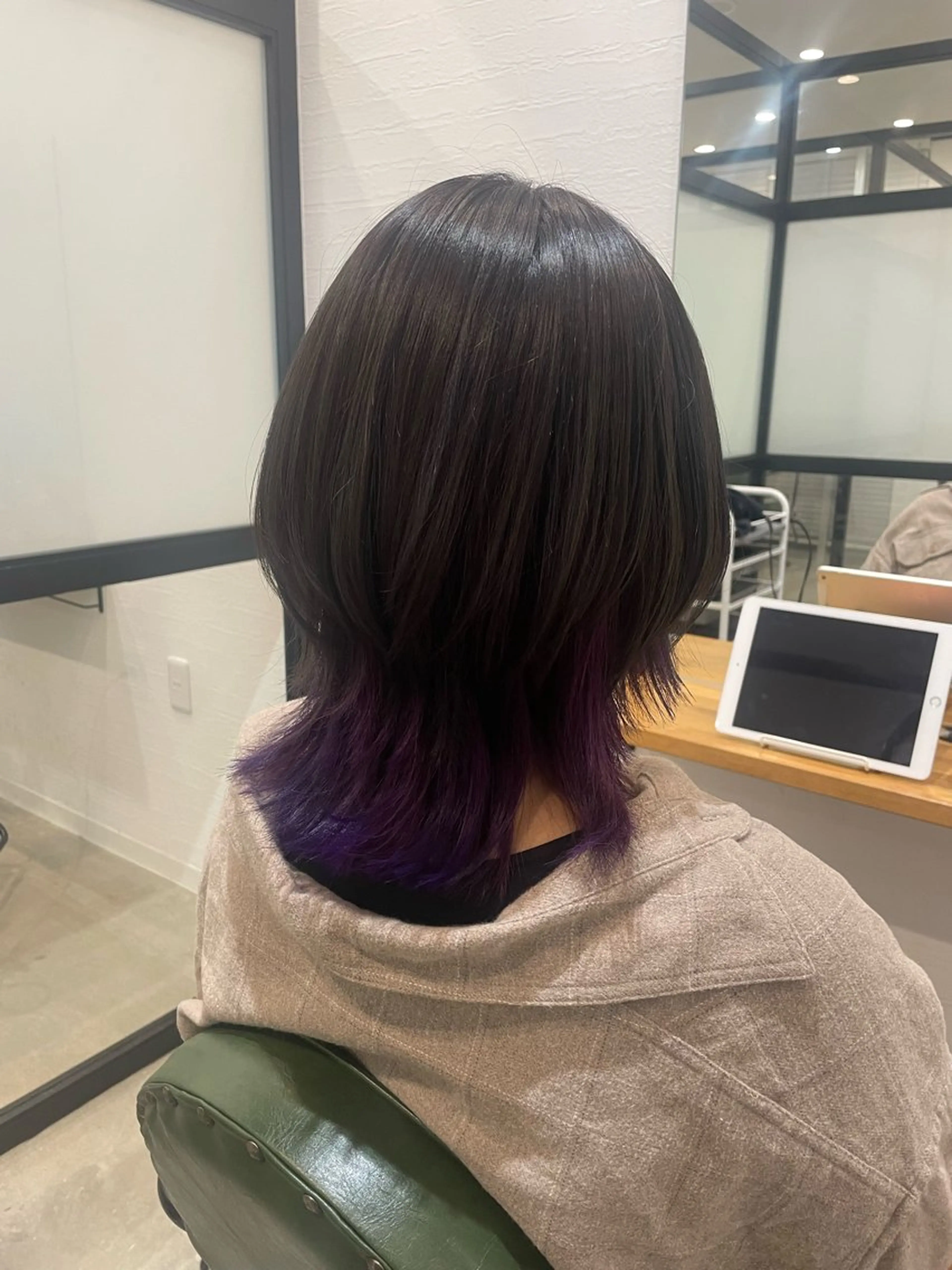 ミディアム カラー 髪質改善 個室美容室 calm 新田 美容院【カルム】所属・【カルム】 スズキのヘアスタイル