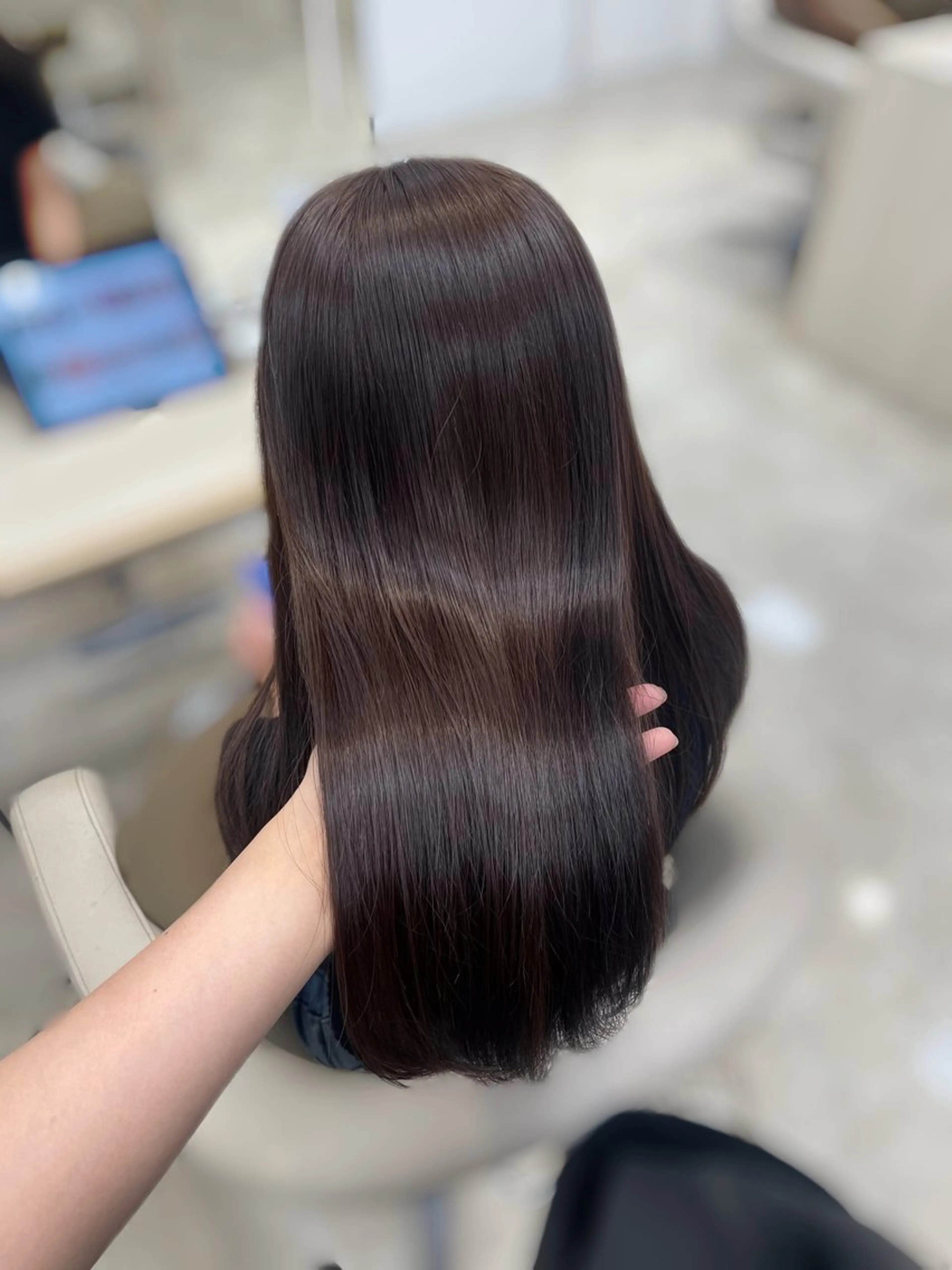 ロング カラー 透明感ワンカラー 🎀髪質改善/AOのヘアスタイル