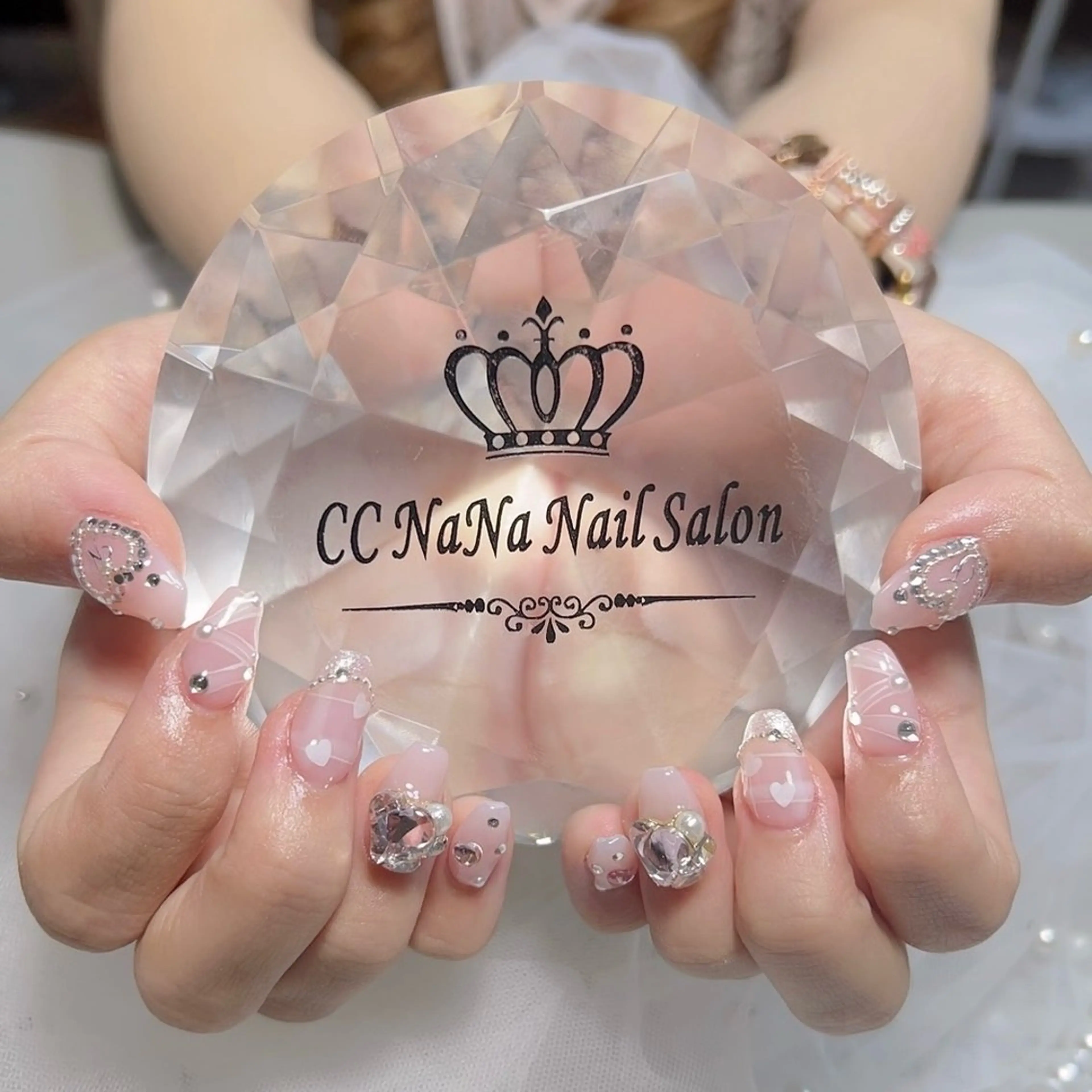 ネイル アートネイル 持ち込み スカルプネイル ハンドネイル 💎CC・NaNa 韓国風ネイル🌙Cのネイルデザイン