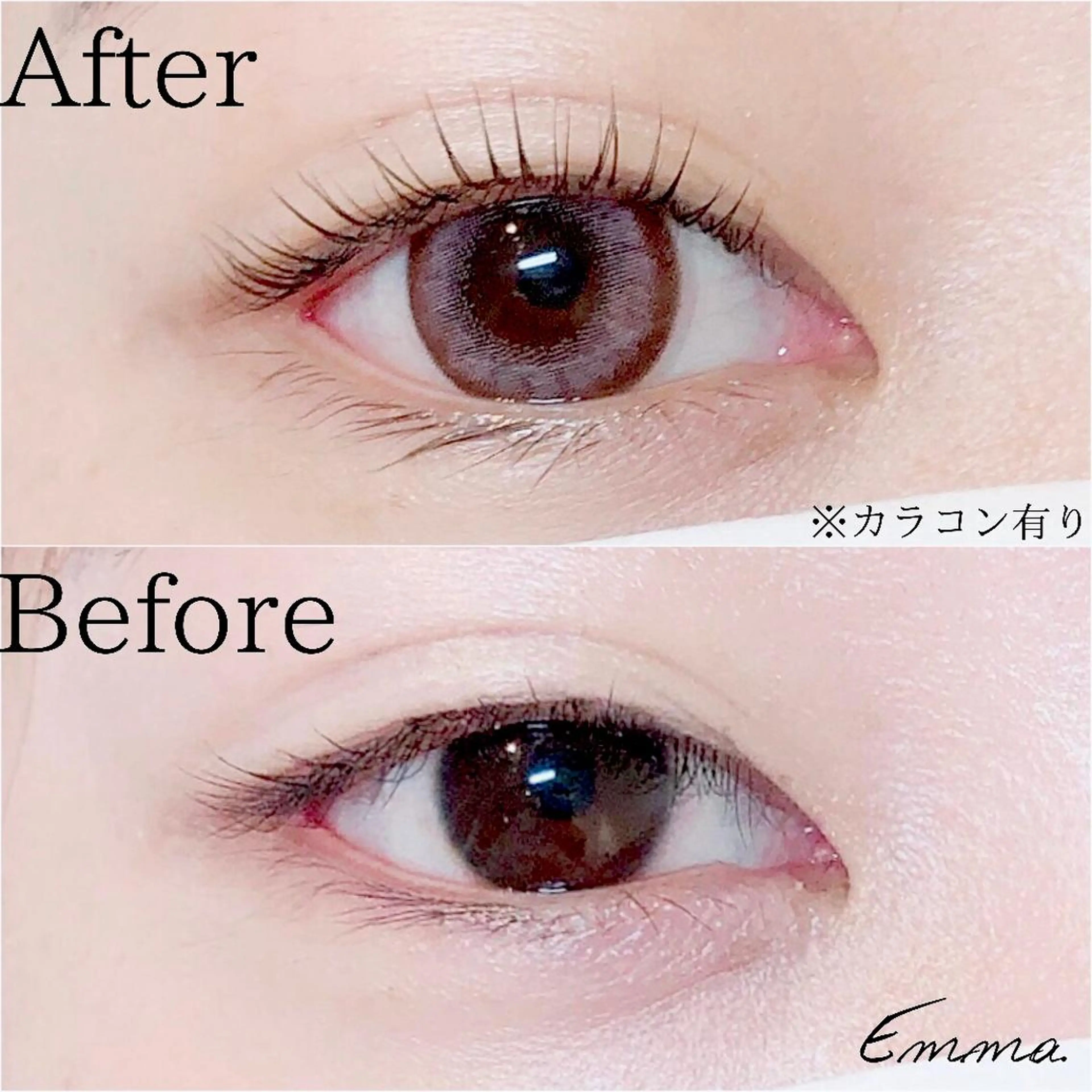 マツエク・マツパ パリジェンヌラッシュリフト .mel 【ドットメル】のマツエク・マツパデザイン