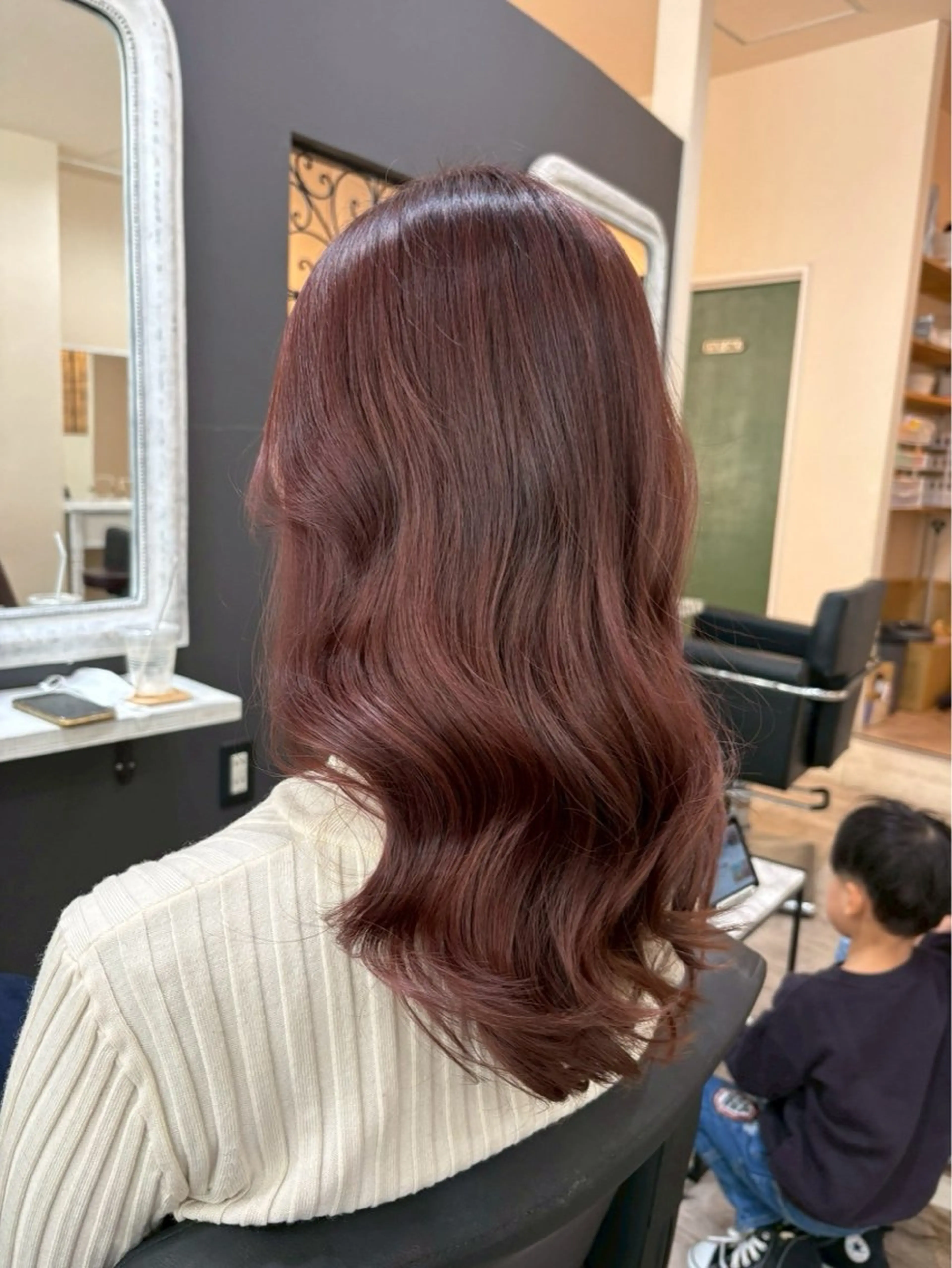 【人気No.2】デザインカット+オーガニック全体カラー7700円の写真