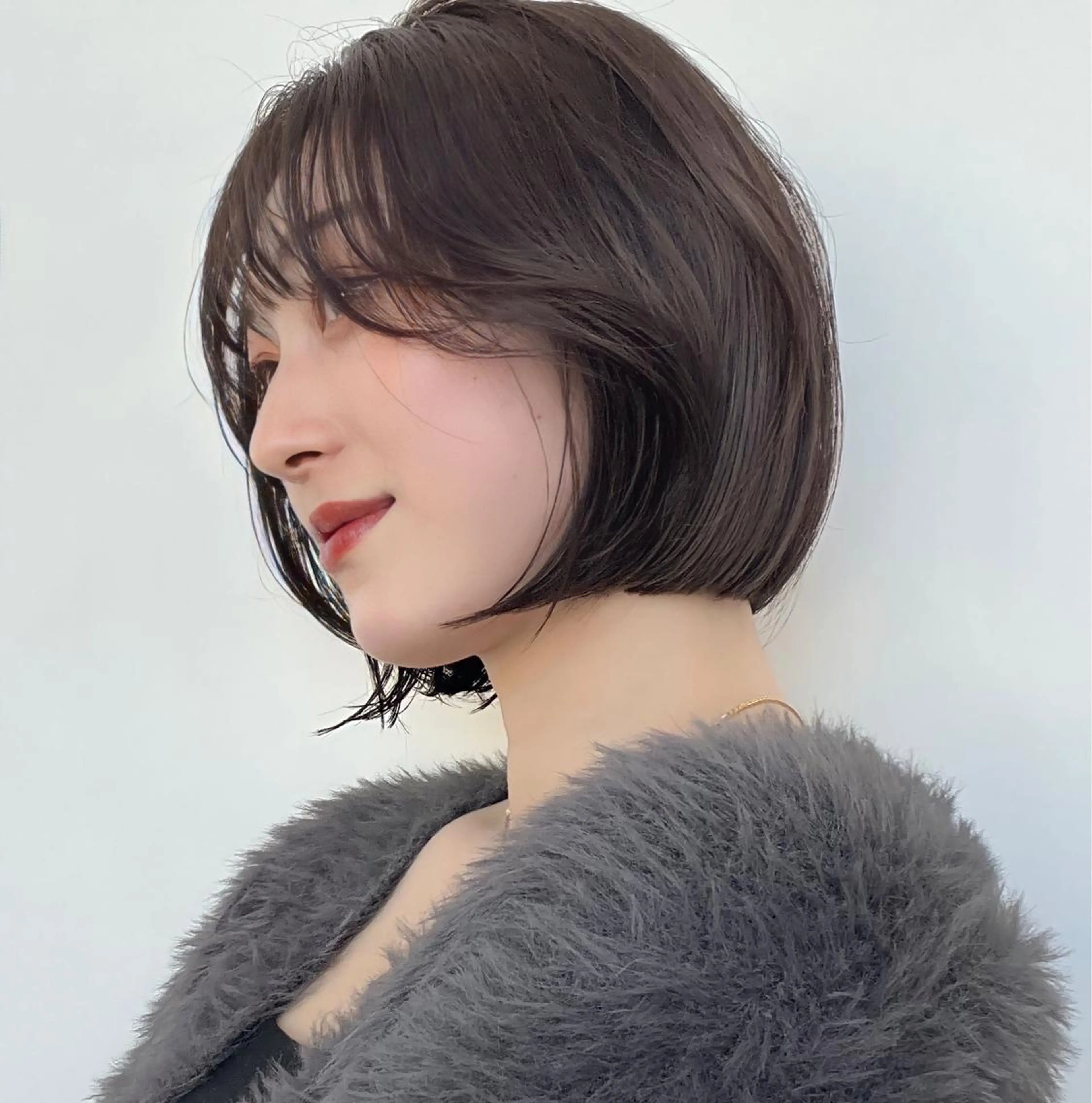 ショート カラー グレージュ ボブ ヘアカラー トリートメント レイヤー専門家 ダブルカラー修のヘアスタイル