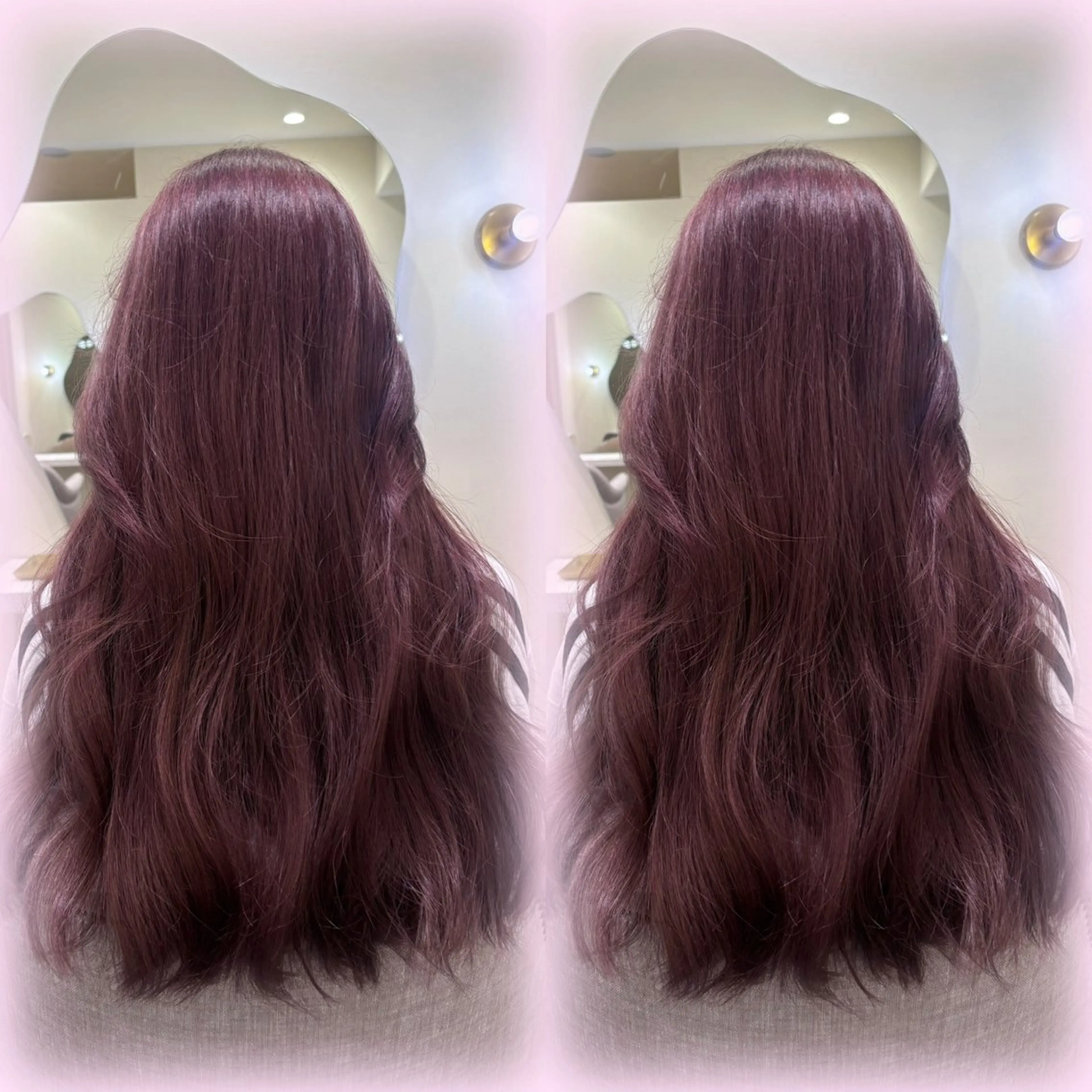 ロング カラー Sugar所属・猪妻 采蘭のヘアスタイル