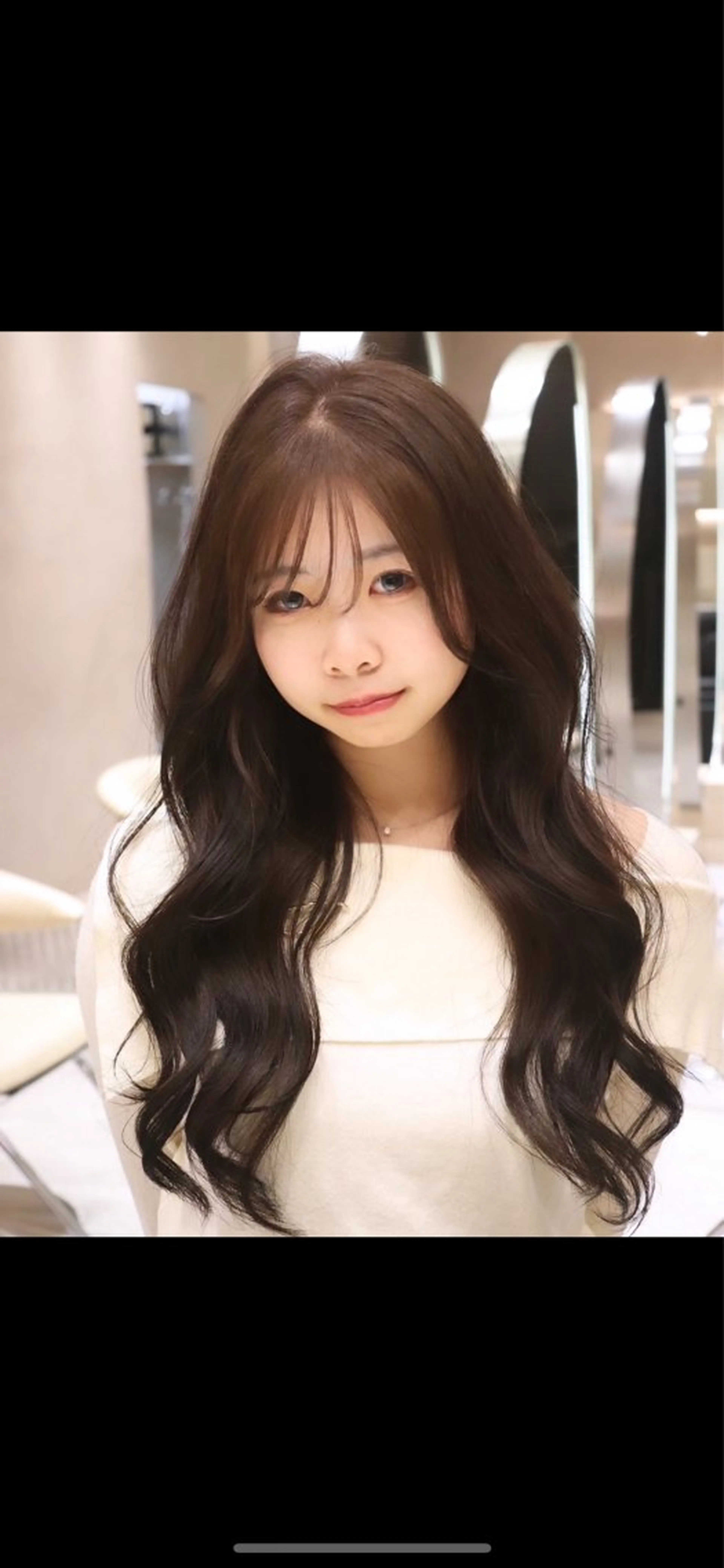 ロング カット ヘアカラー トリートメント 韓国ヘア/ベージュ カラー/髪質改善/涼のヘアスタイル