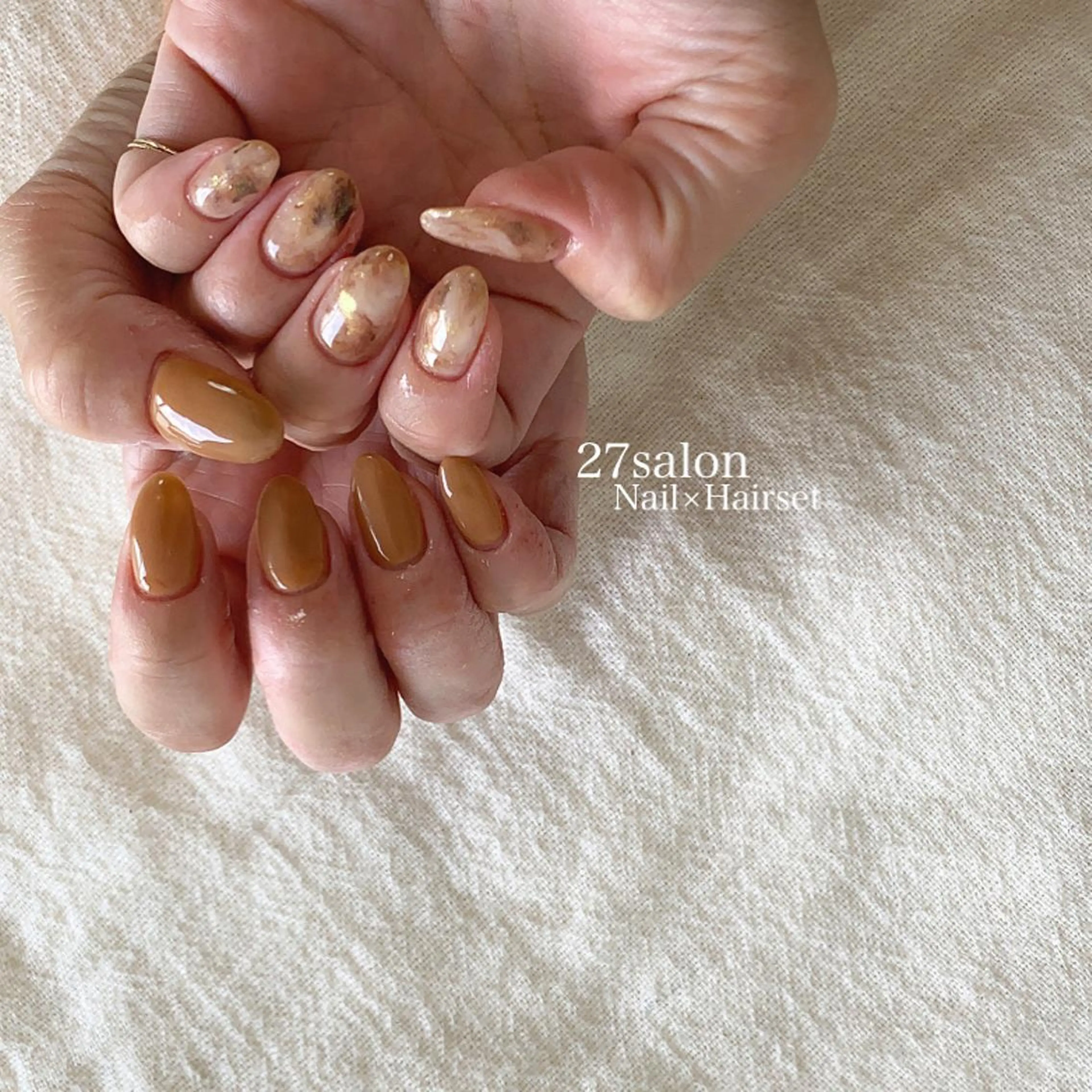 ネイル ラメ(グリッター) ニュアンスネイル 27salon yuinaのネイルデザイン