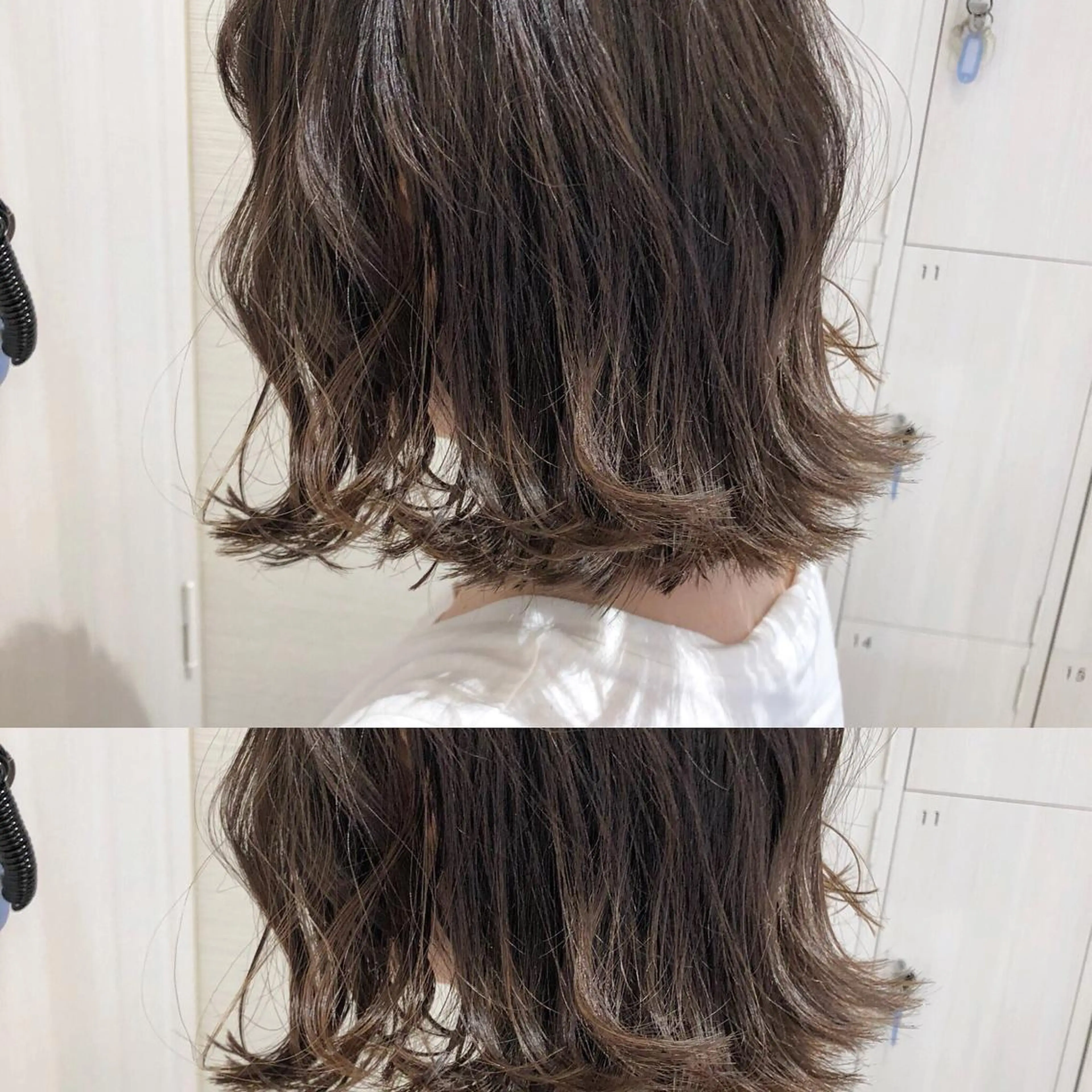 カラー アディクシーカラー アッシュ バレイヤージュ 透明感カラー グラデーションカラー レイヤー/韓国/ 顔周り/しんやのヘアスタイル