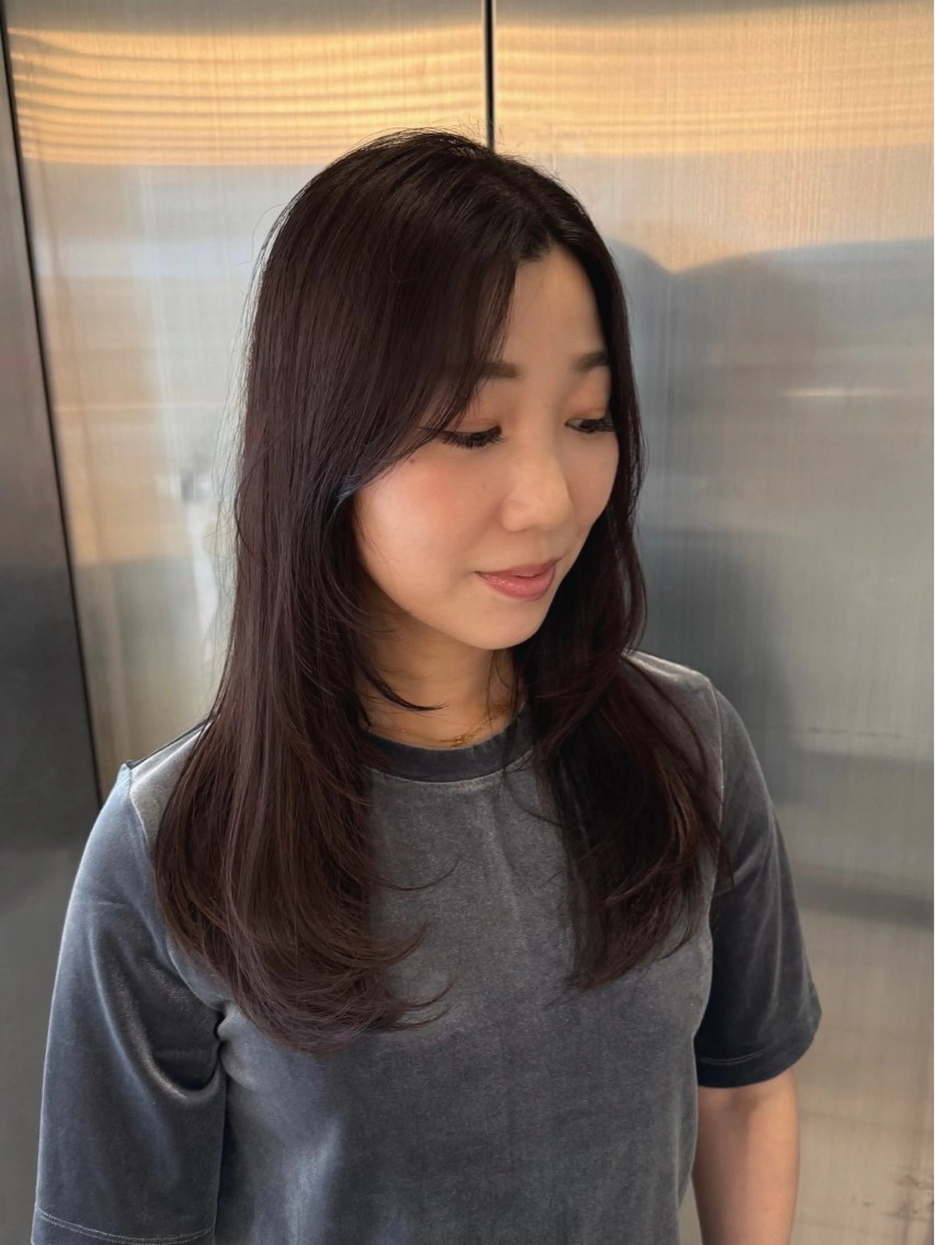 ミディアム カット トリートメント RUKA🩰透明感 寒色カラー/レイヤーのヘアスタイル