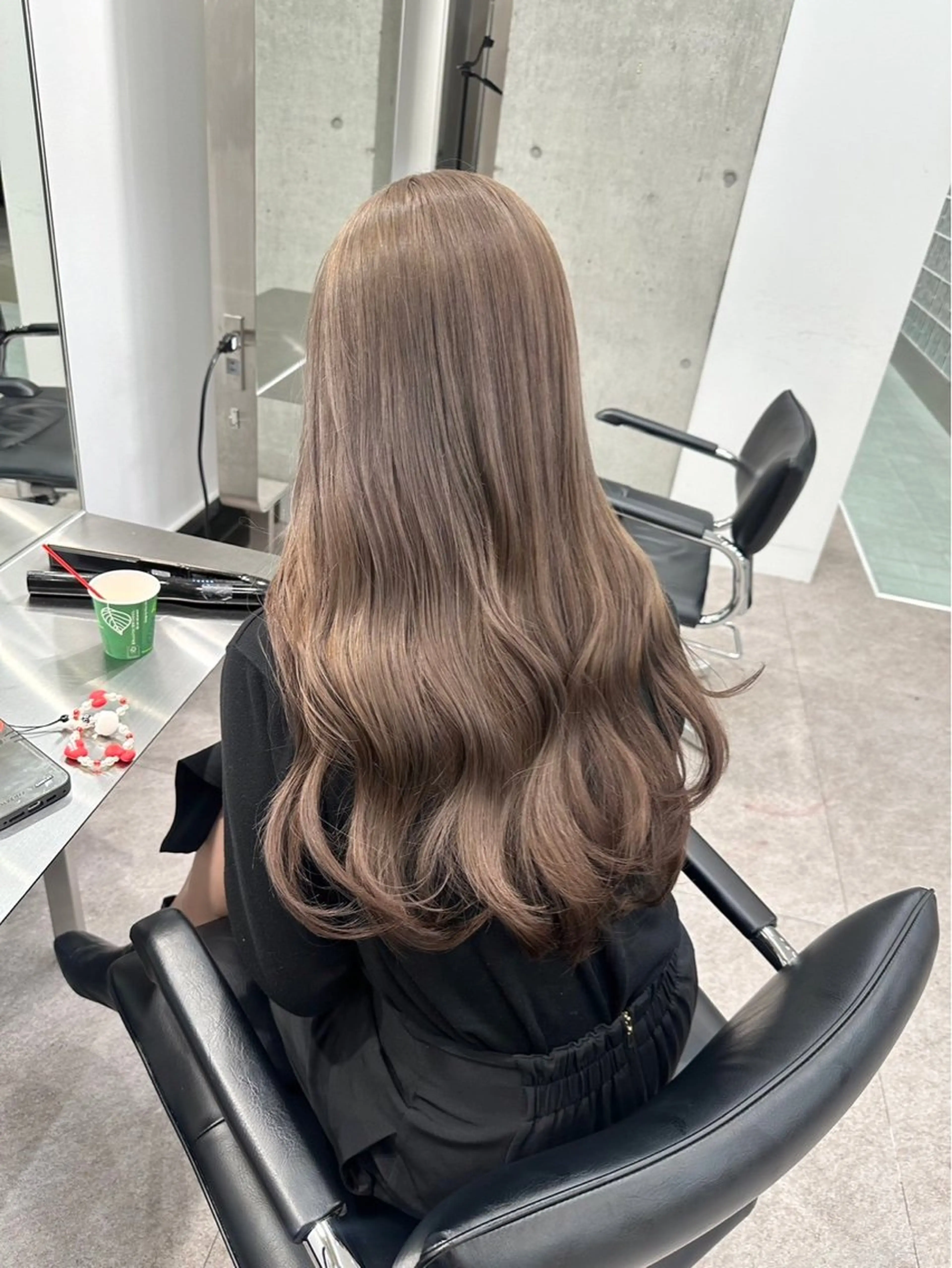 ロング カラー ブリーチ グレージュ メンズカット/無料 /三藤みさきのヘアスタイル