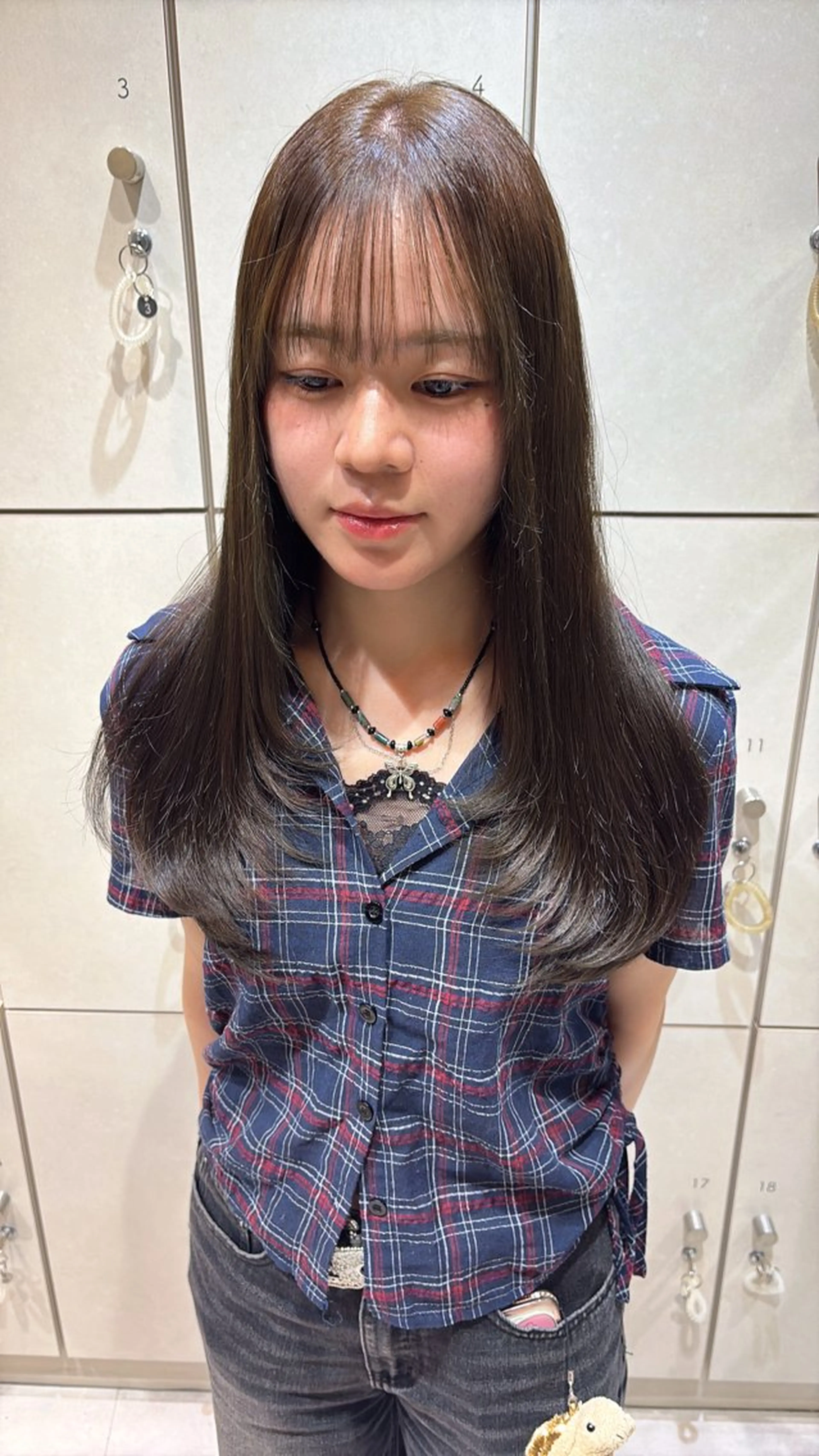 セミロング レイヤーカット トリートメント VANESSA所属・レイヤー/ブリーチ/ 山本花歩のヘアスタイル