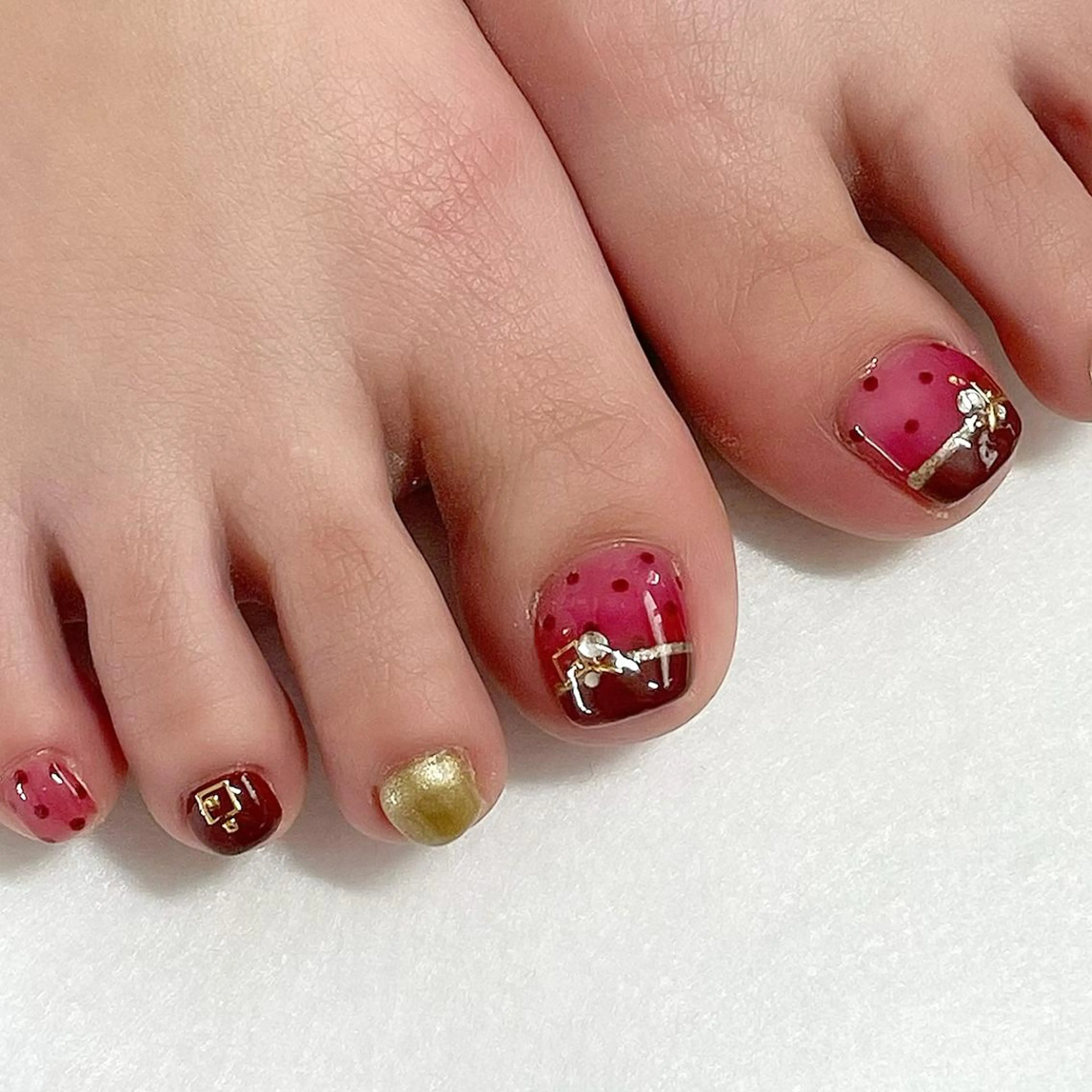 ネイル フットネイル ジェルネイル 東 千夏のネイルデザイン