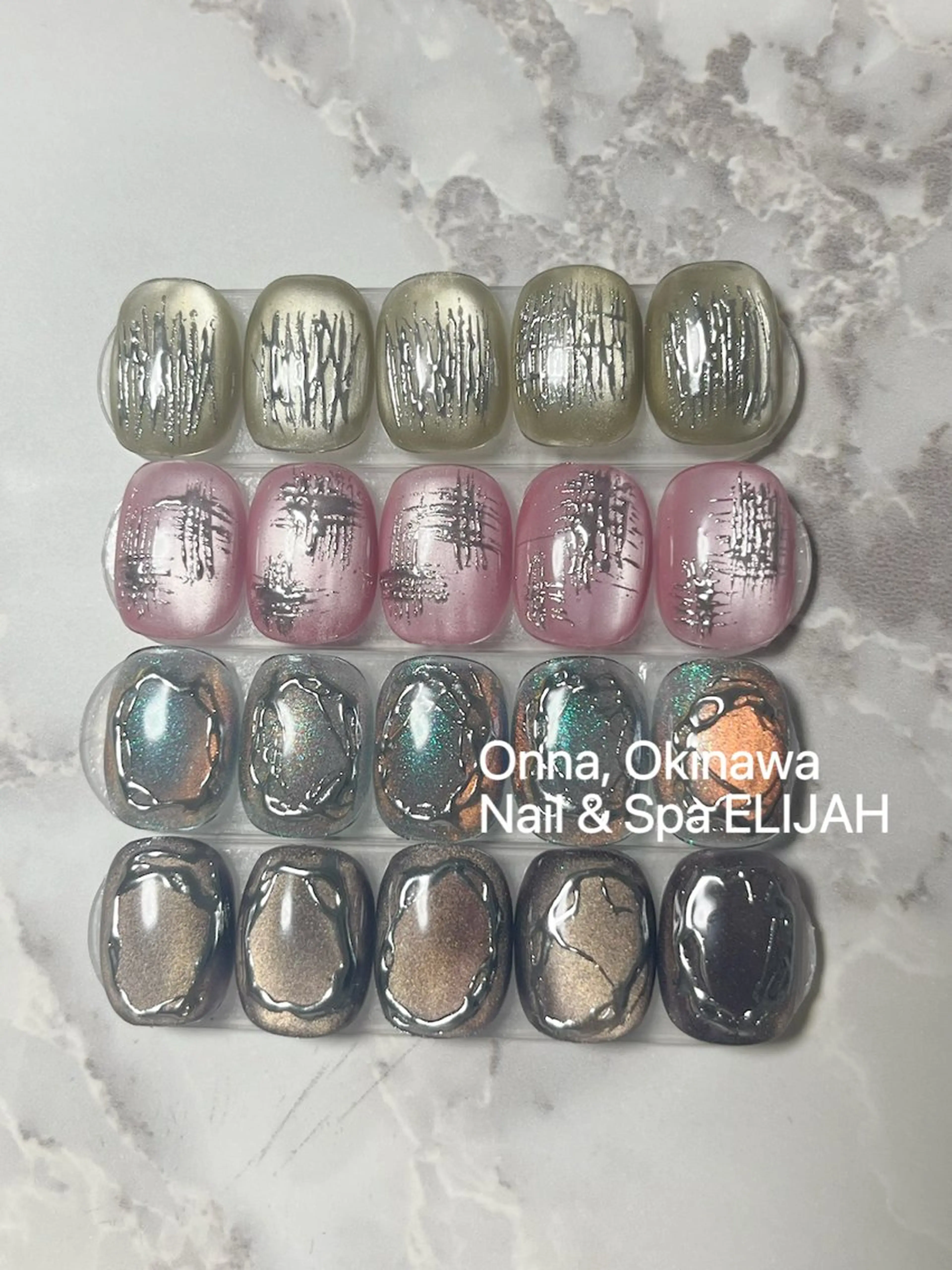 ネイル ハンドネイル ダンラップ新里 友簣乃のネイルデザイン